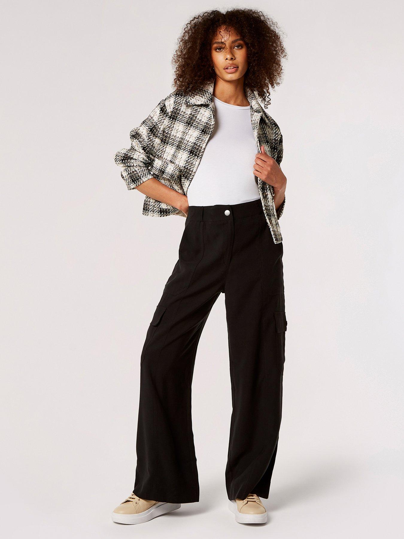 Apricot Apricot Soft Tailored Cargo Trousers