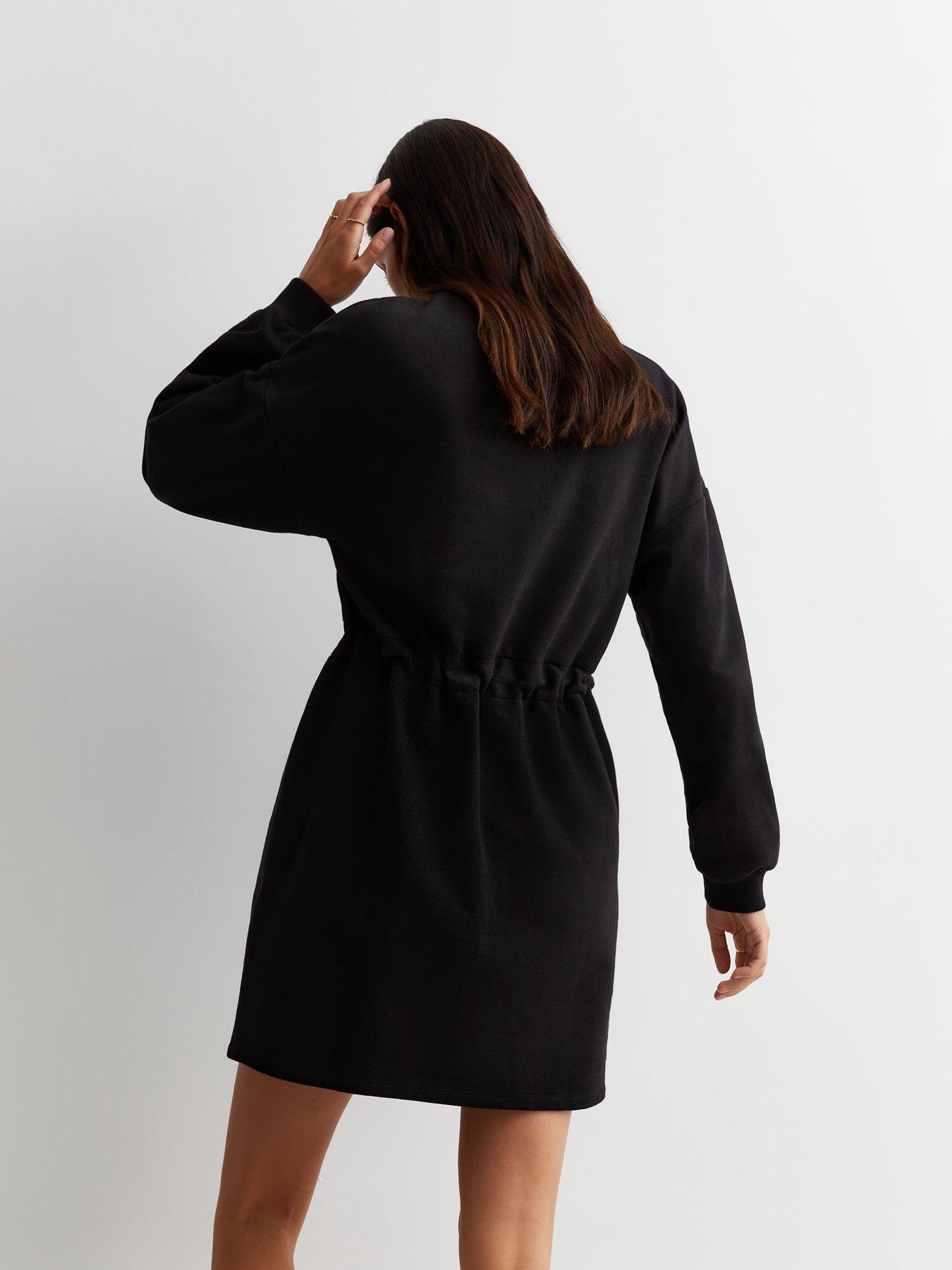 new-look-jersey-drawstring-sweatshirt-mini-dress-blackstillFront