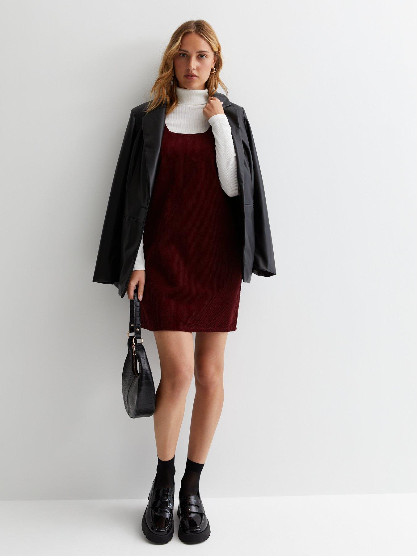 new-look-burgundy-cord-mini-pinafore-dressback