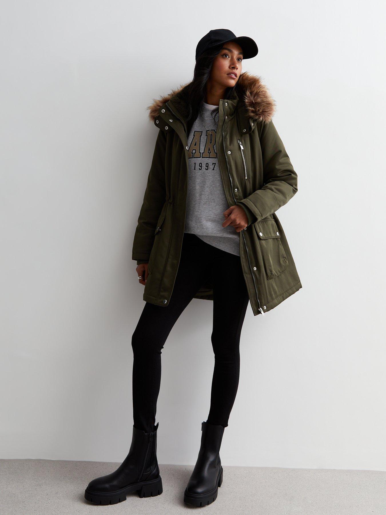 Mink lined outlet parka