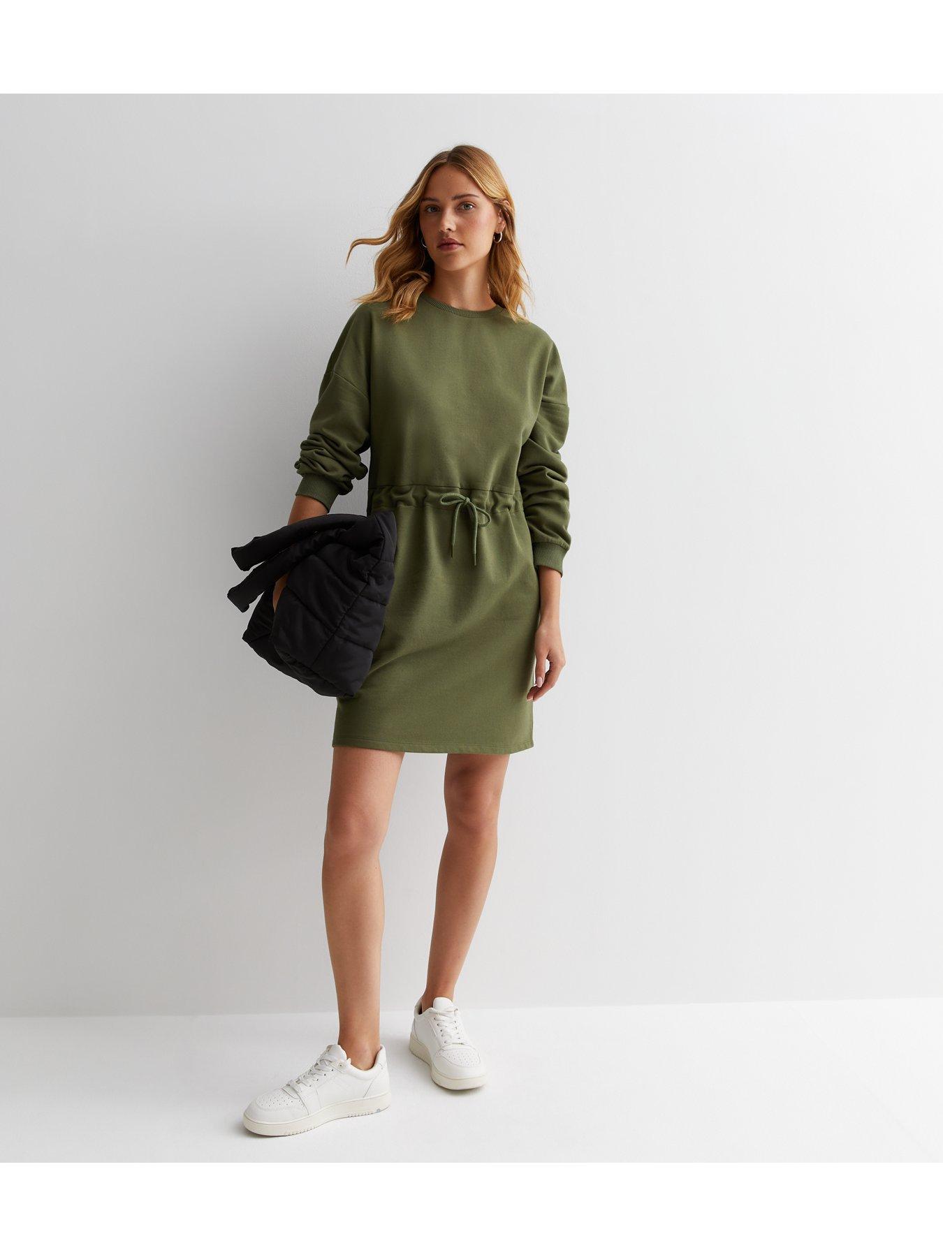 new-look-khaki-jersey-drawstring-sweatshirt-mini-dressback