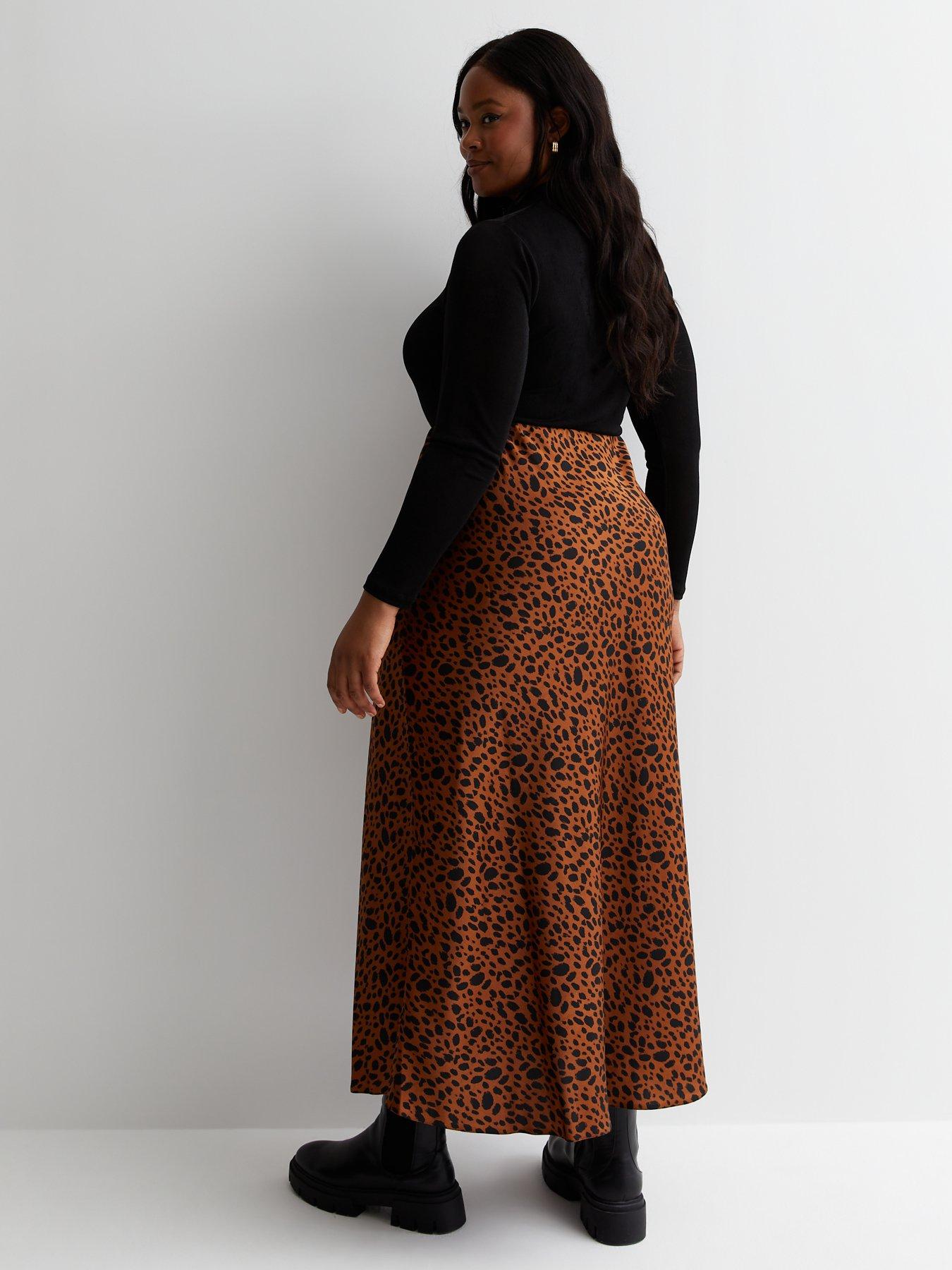 Cheetah print clearance skirt 4 inch