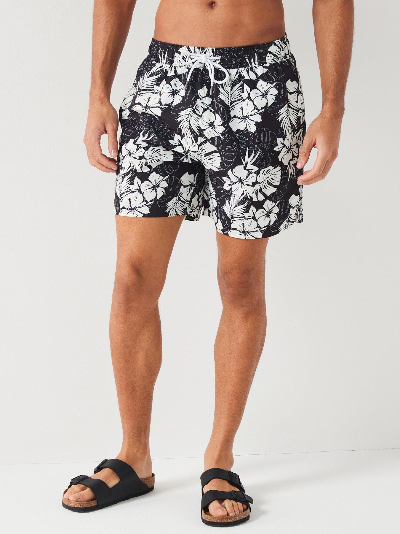 Mens swim shorts outlet black