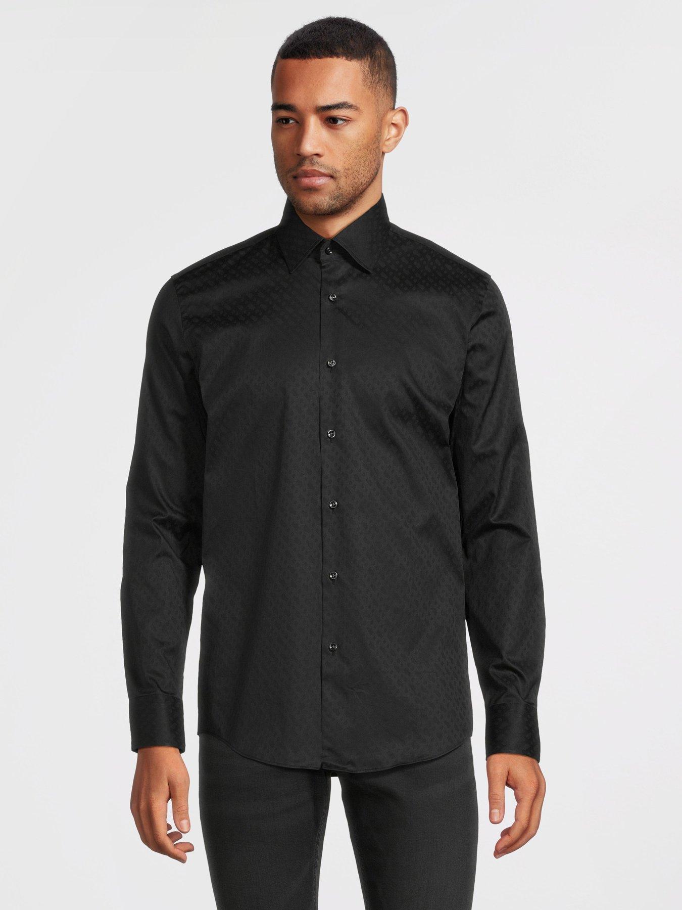 boss-h-hank-kent-c1-214-slim-fit-long-sleeve-shirt-blackfront