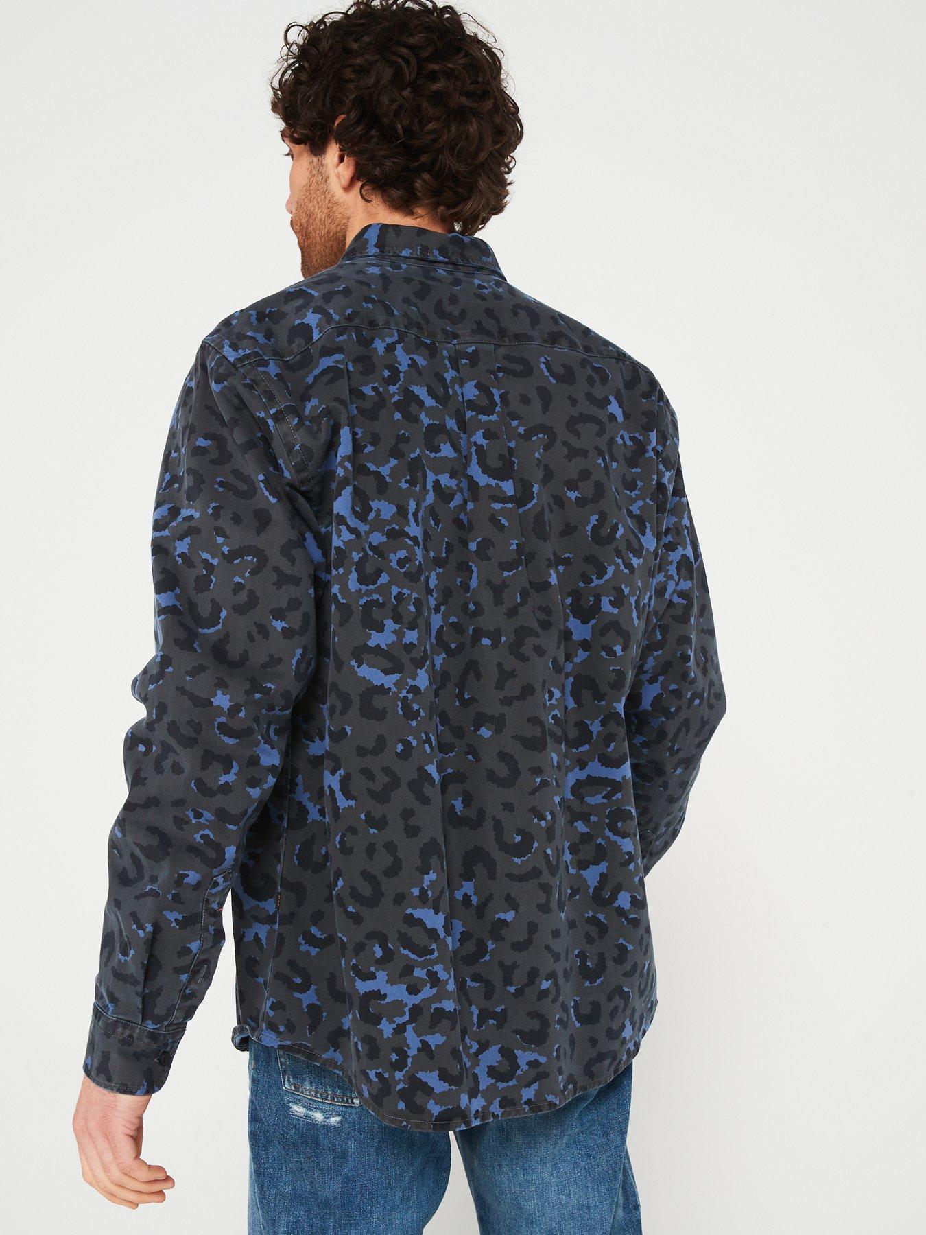 boss-lambey_1-patterned-long-sleeve-shirt-dark-greenstillFront