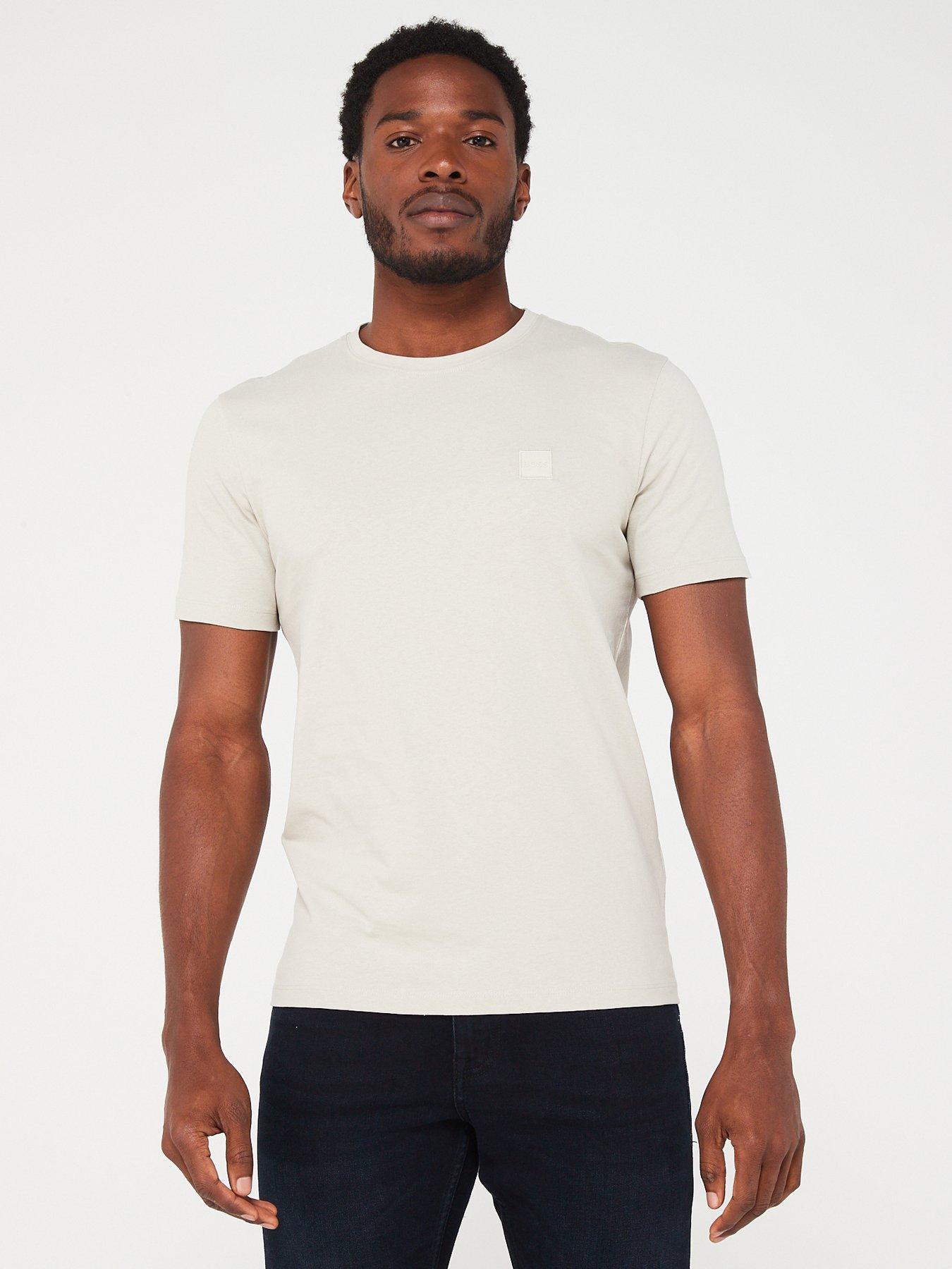 BOSS Tales Relaxed Fit T-Shirt - Light Beige
