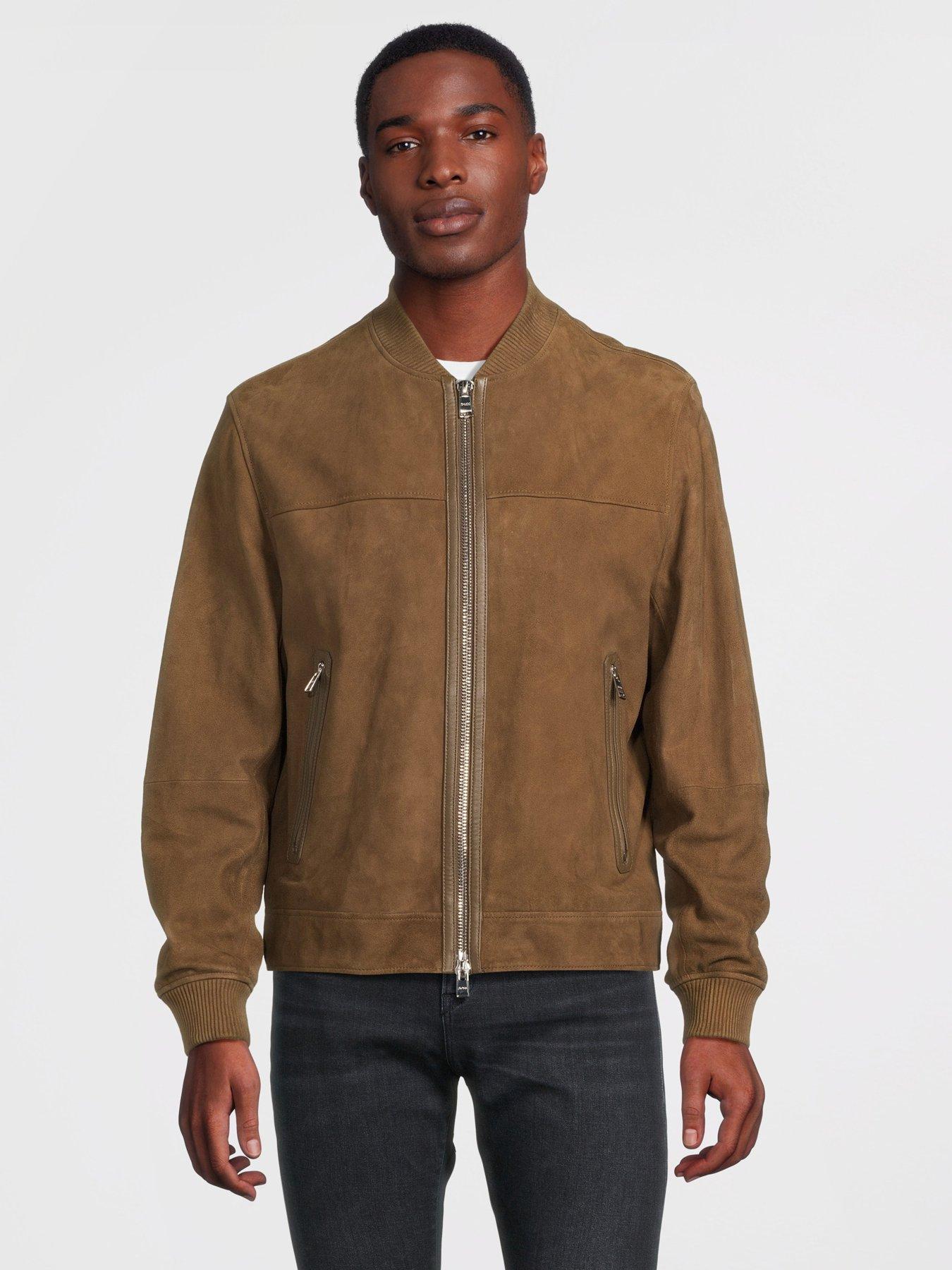 BOSS Boss Malbano3 Leather Jacket | Very Ireland