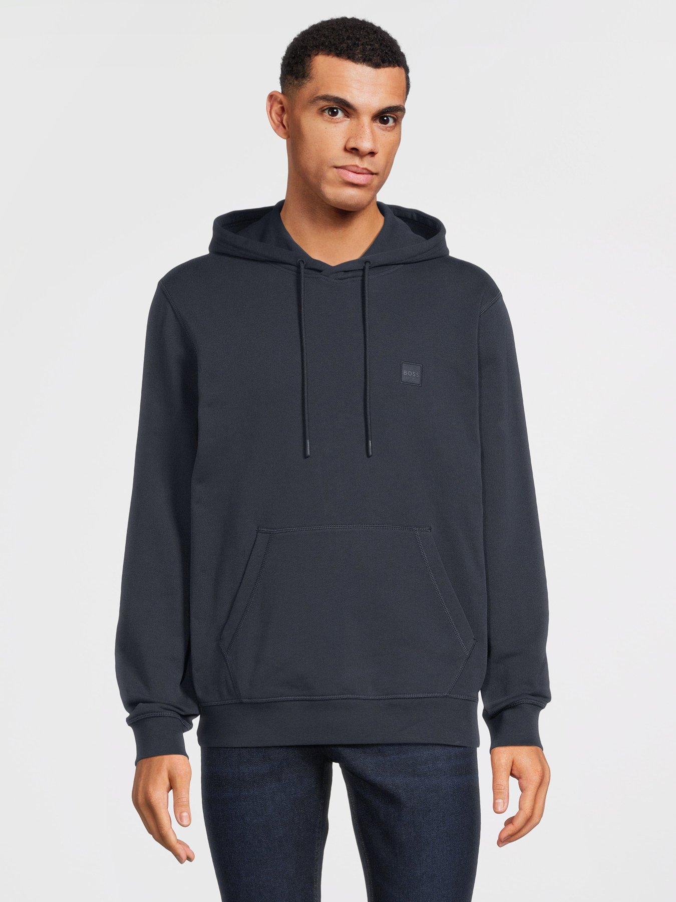 Image 1 of 5 of BOSS Wetalk Overhead Hoodie - Dark Blue