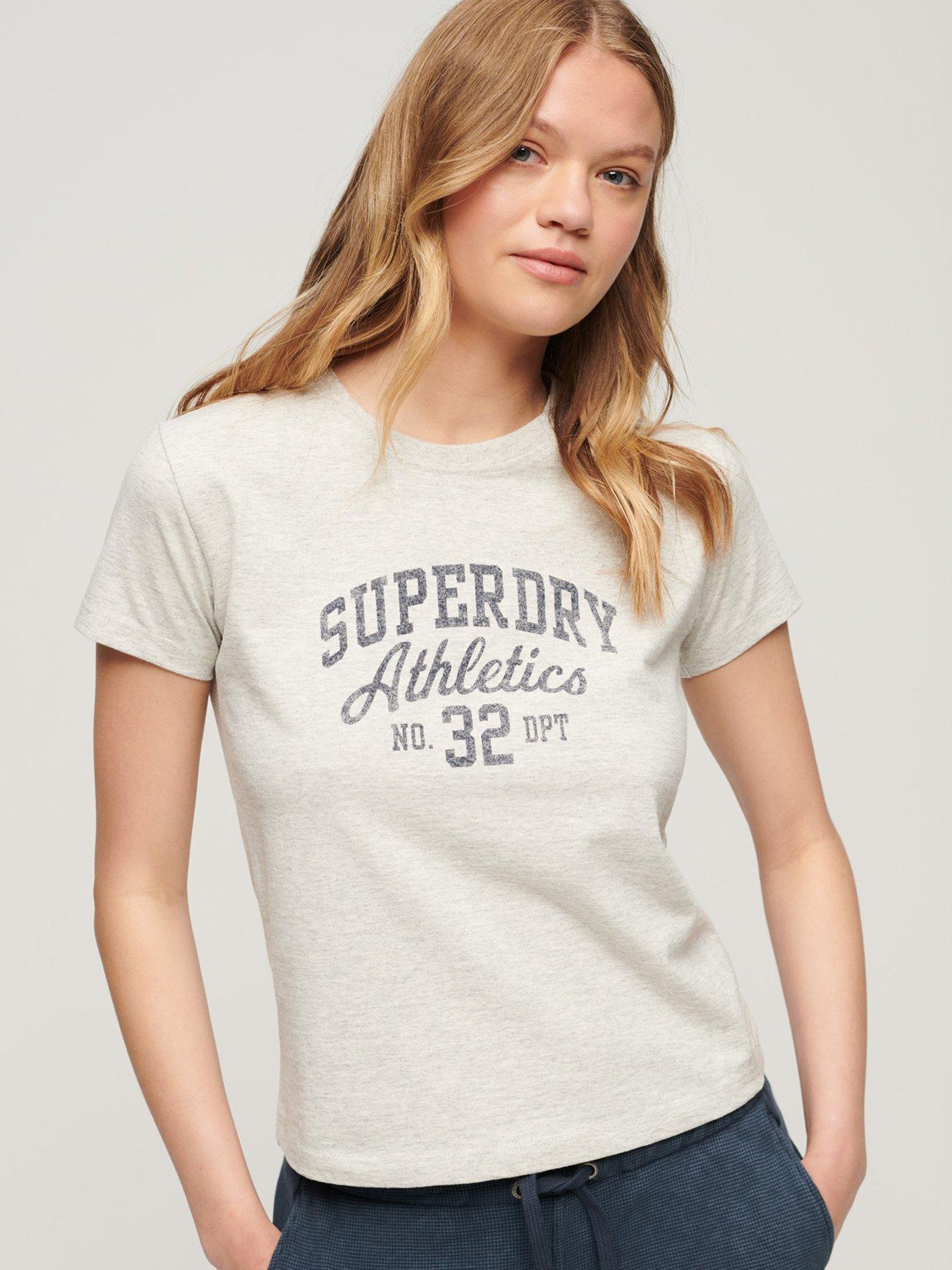 Superdry Organic Cotton Essential Micro Logo T-Shirt, White