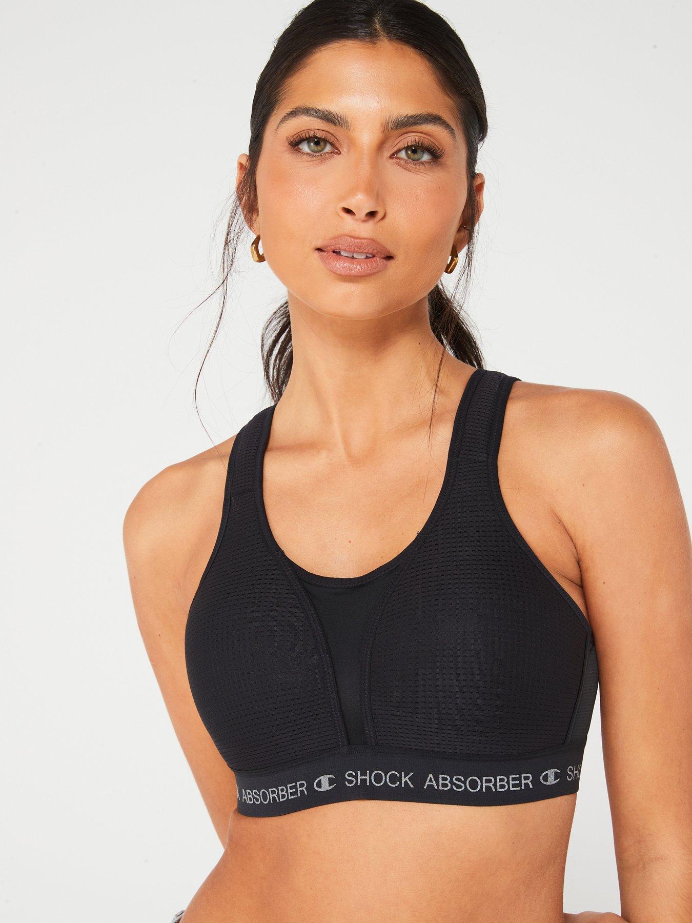 Shock Absorber Ultimate Run extreme high support sports padded bra in black