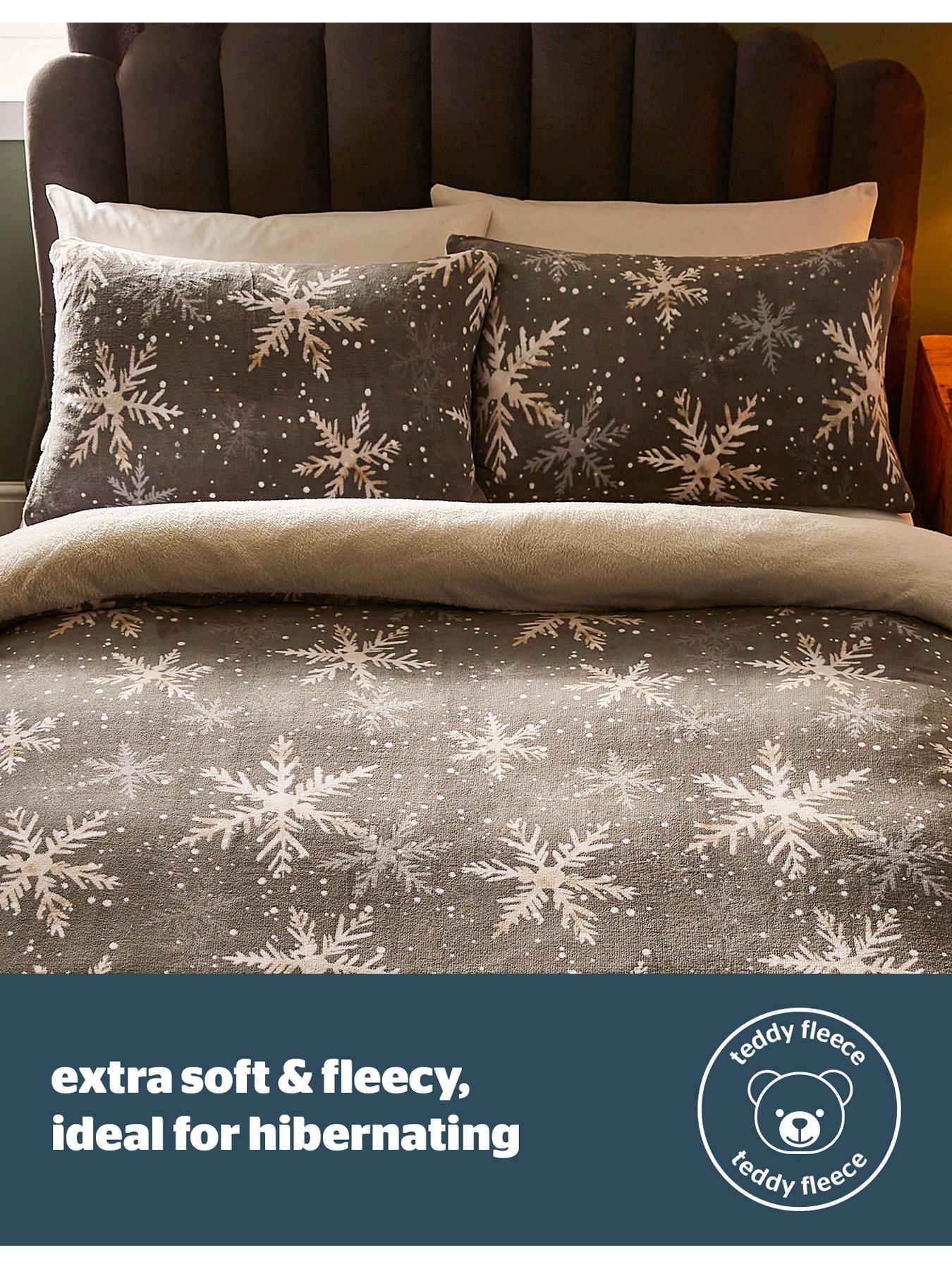 silentnight-christmas-winter-snowflake-cosy-fleece-duvet-cover-setback