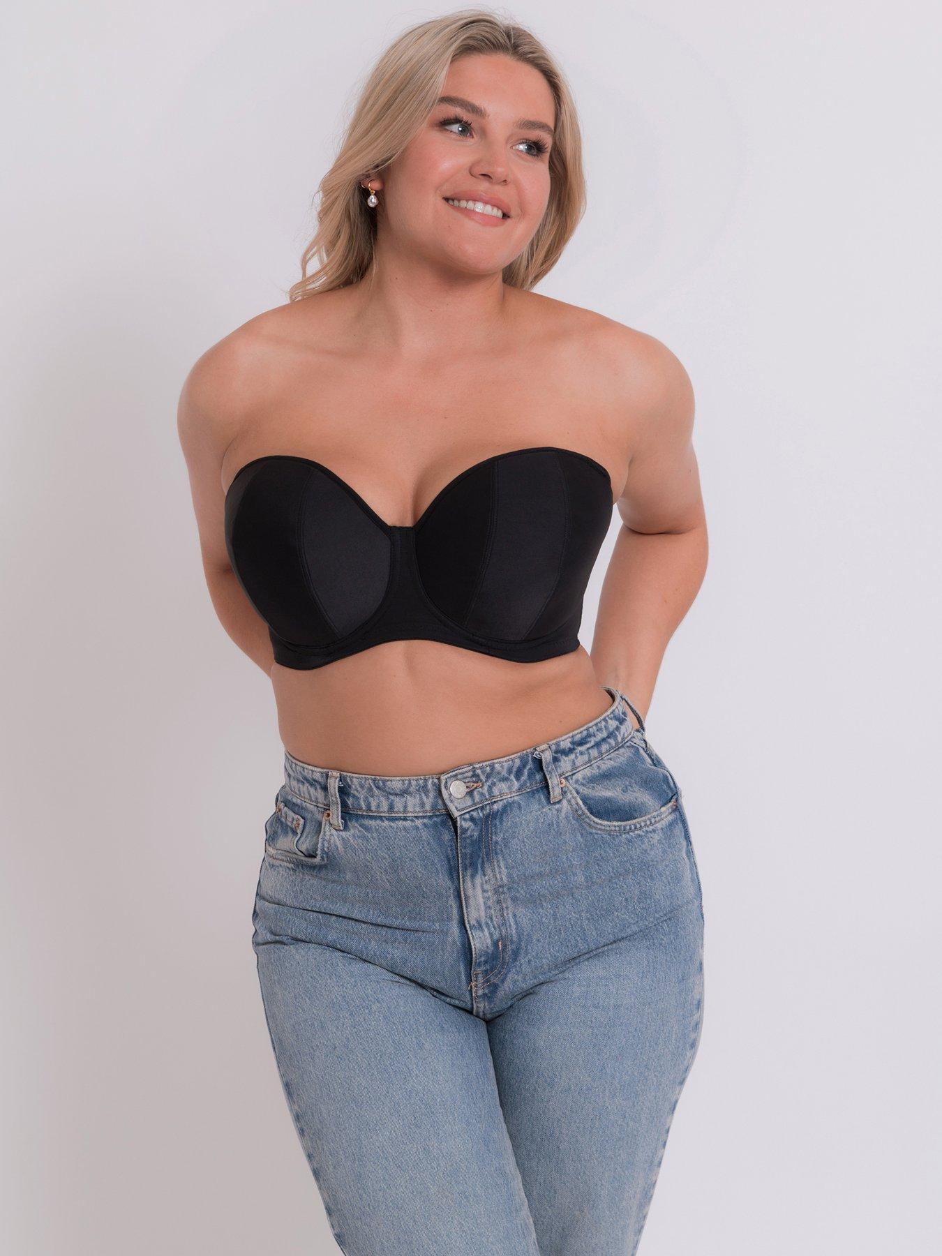 Curvy Kate Smoothie Strapless Bra in Black - Busted Bra Shop