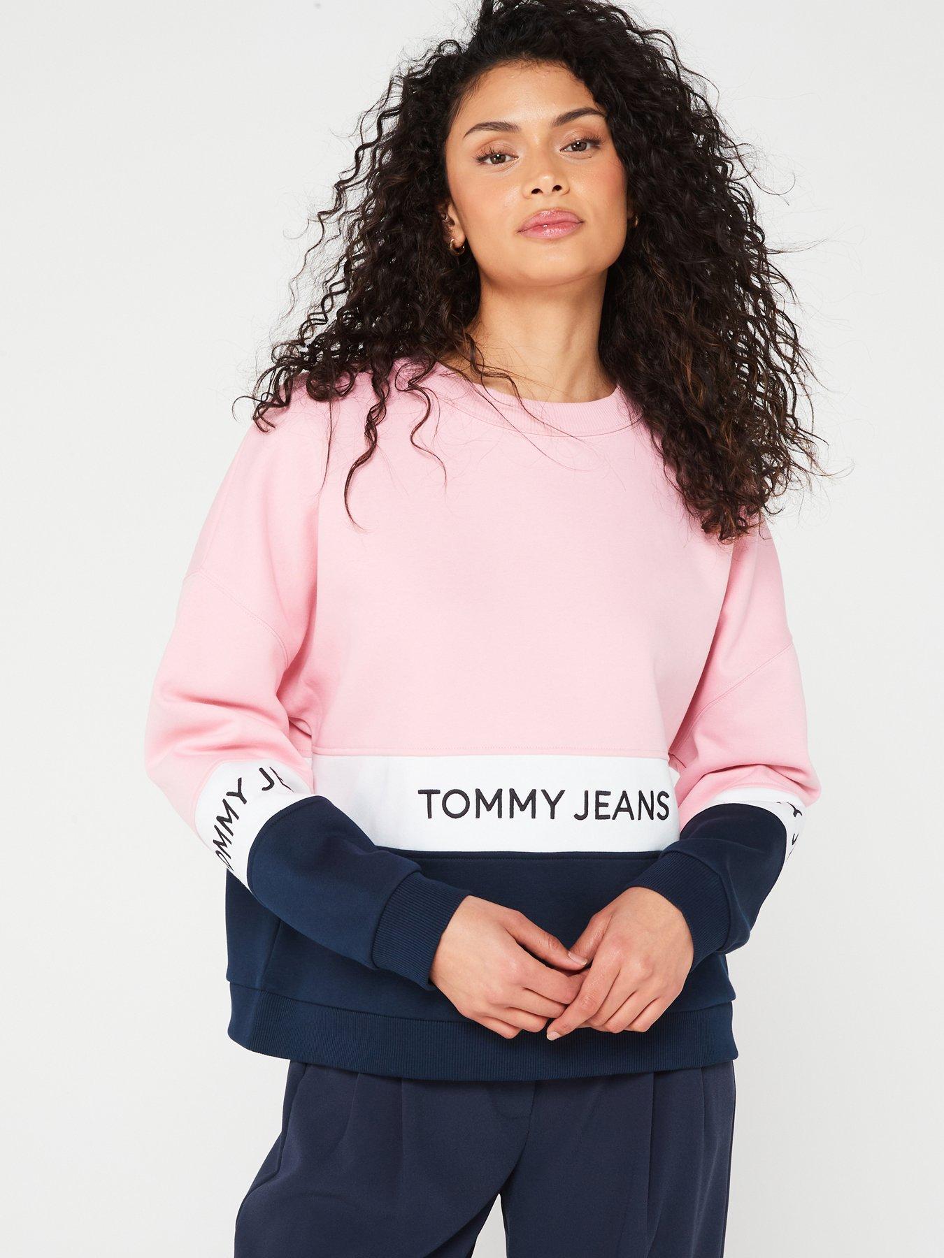 Tommy jeans deals pink sweatshirt