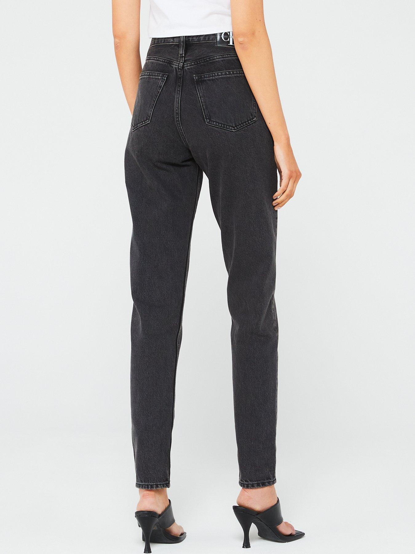 calvin-klein-jeans-high-waist-mom-jeans-blackstillFront