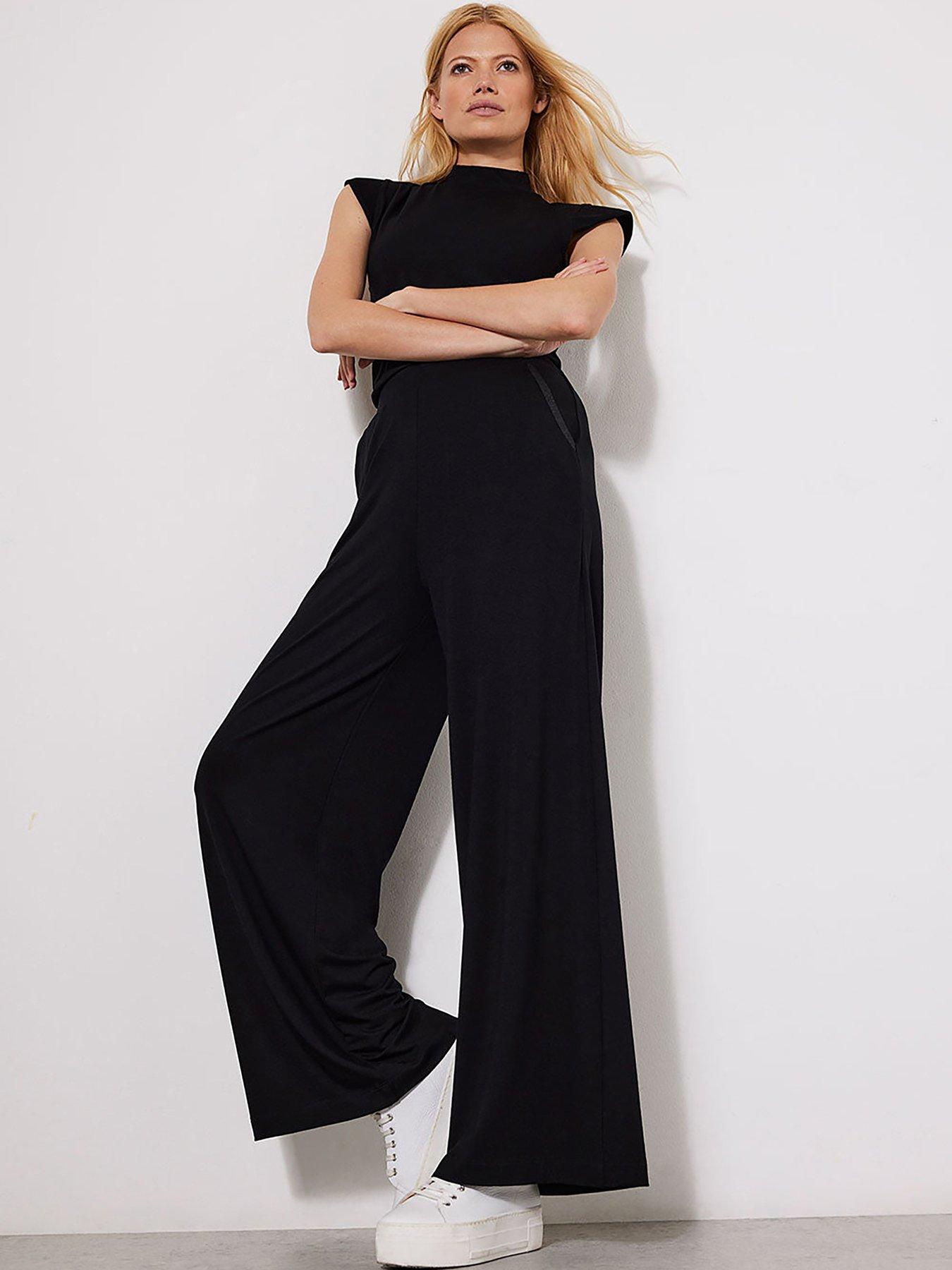 Black palazzo trousers hotsell