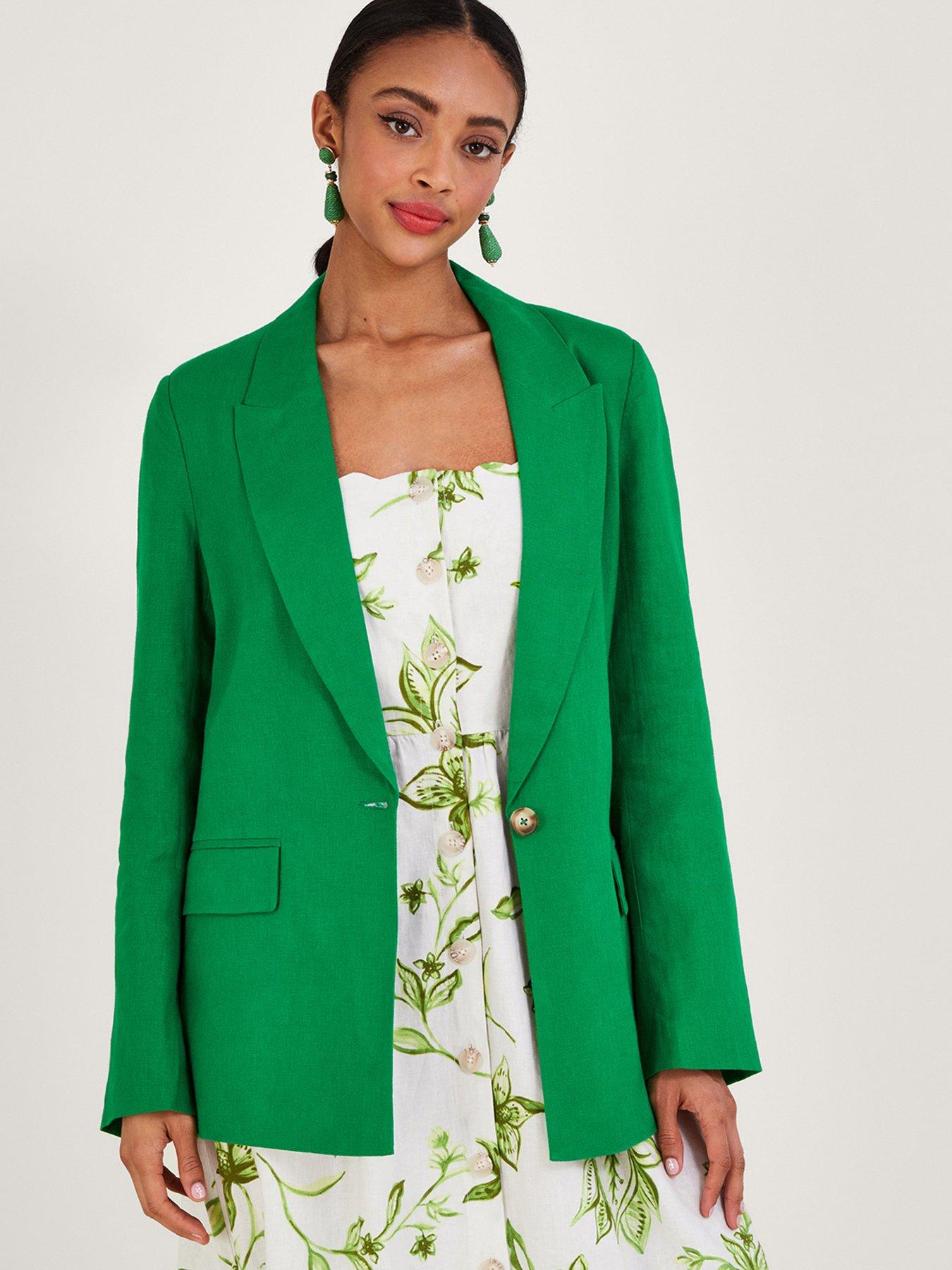 Stella Linen Jacket Green