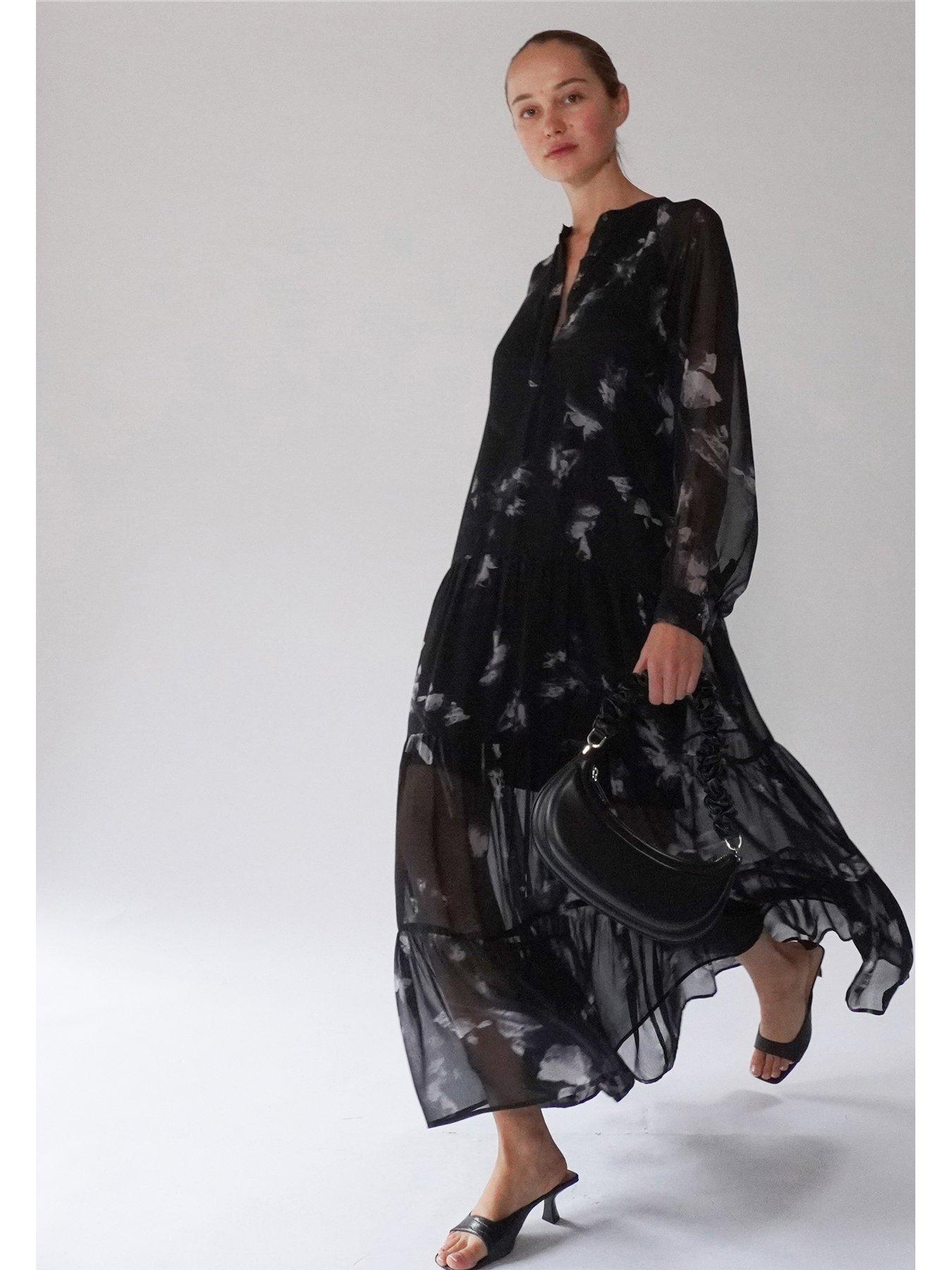 religion-tiered-maxi-shirt-dress-black