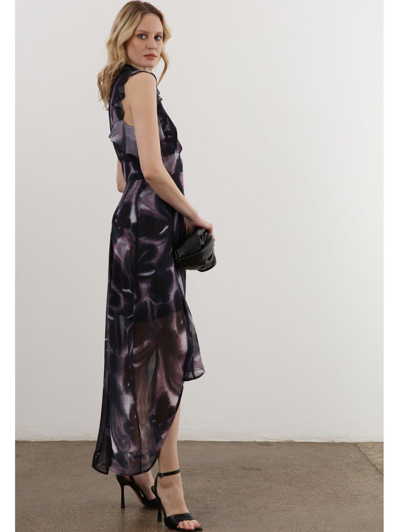 religion-eclipse-ruffle-sleeve-maxi-dress-purpleback