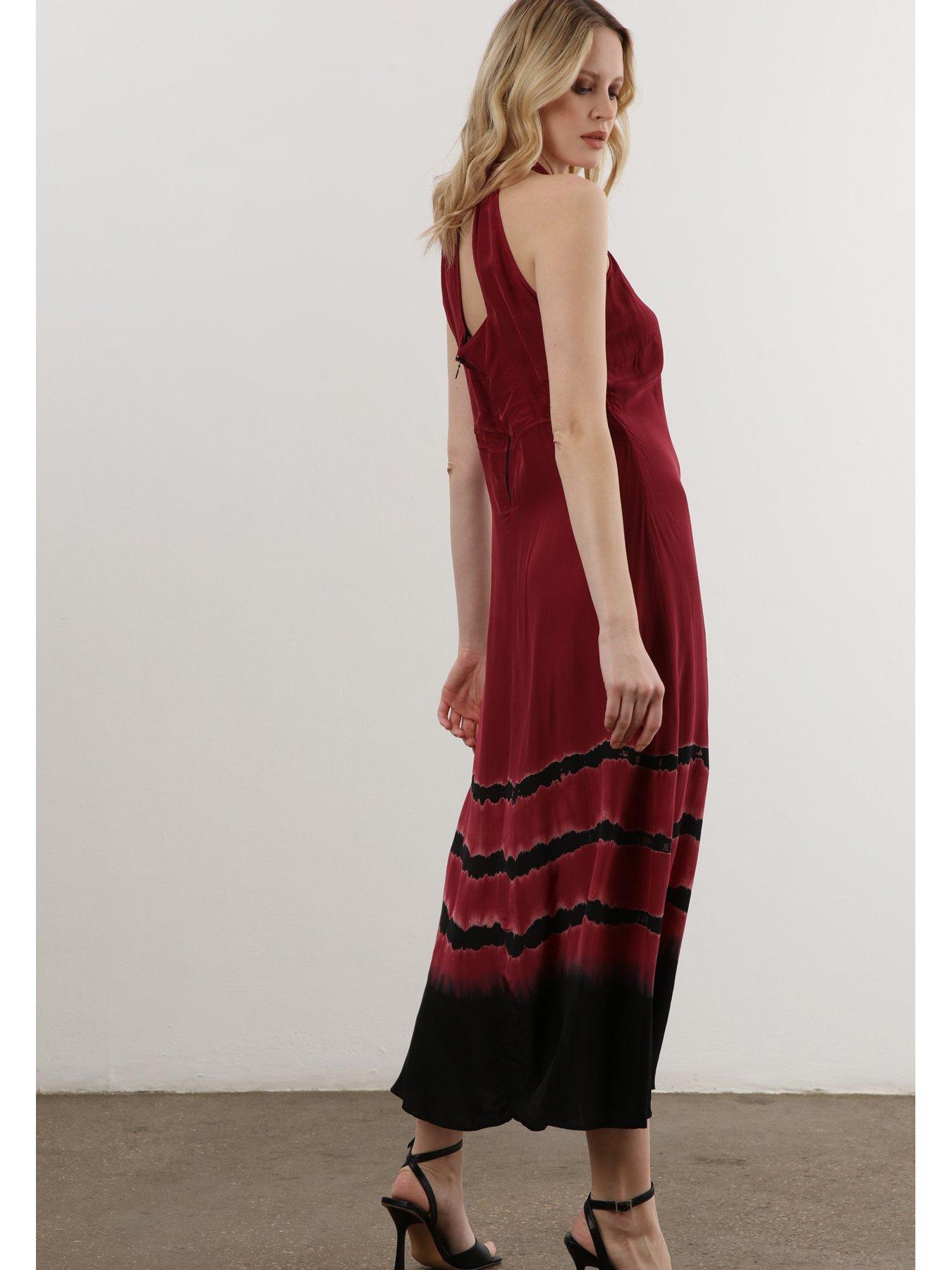 religion-halterneck-printed-midaxi-dress-burgundy-redback