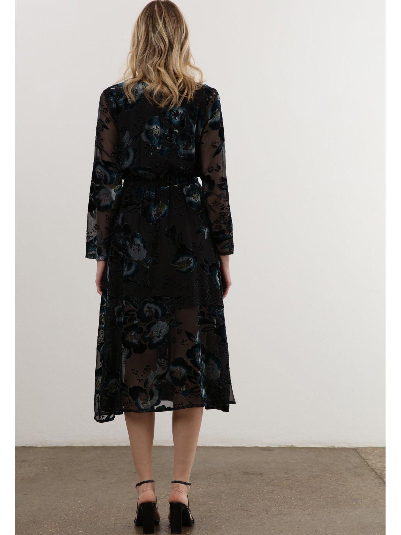 religion-velvet-floral-midi-wrap-dress-blackoutfit