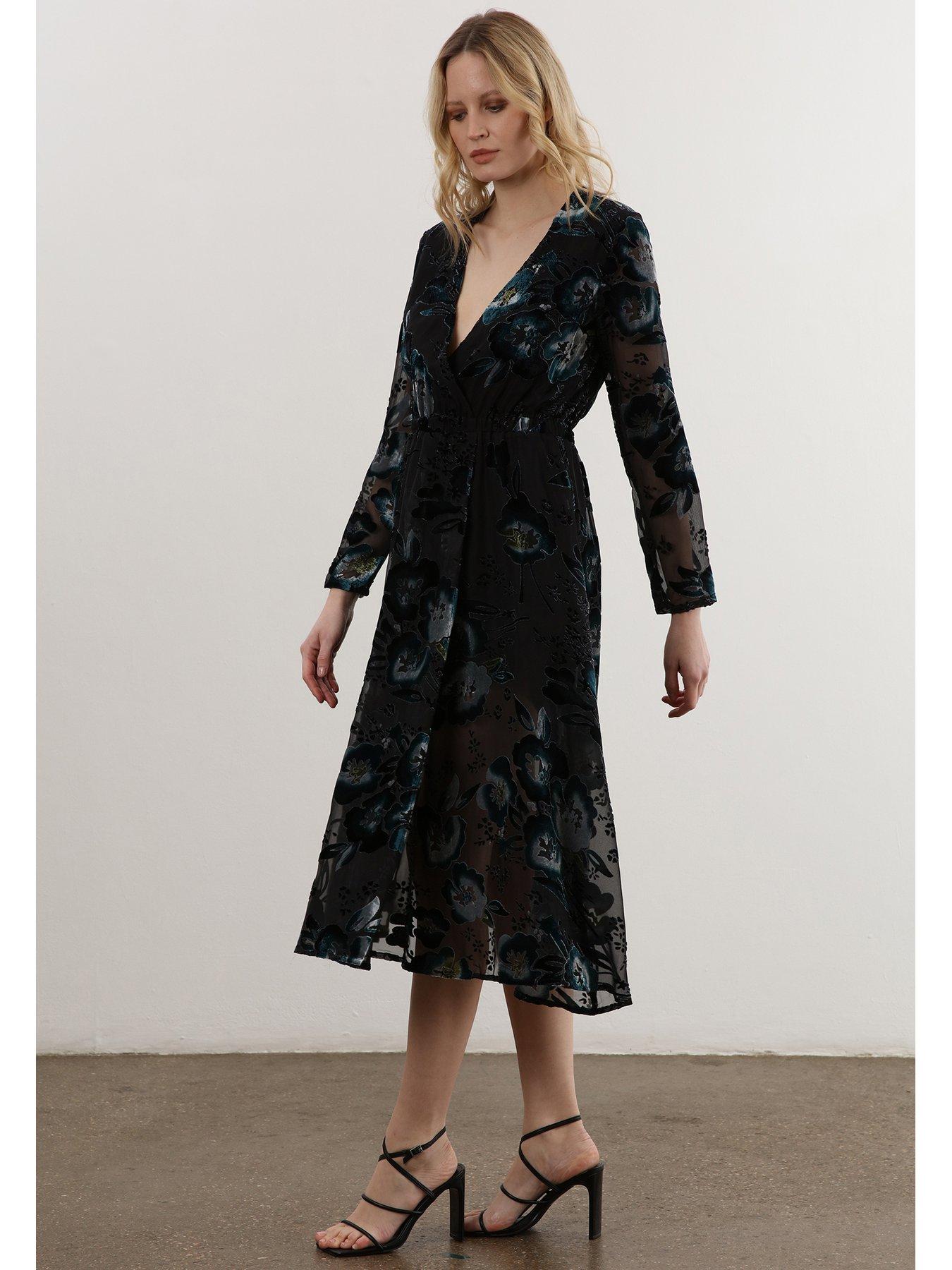 religion-velvet-floral-midi-wrap-dress-blackdetail