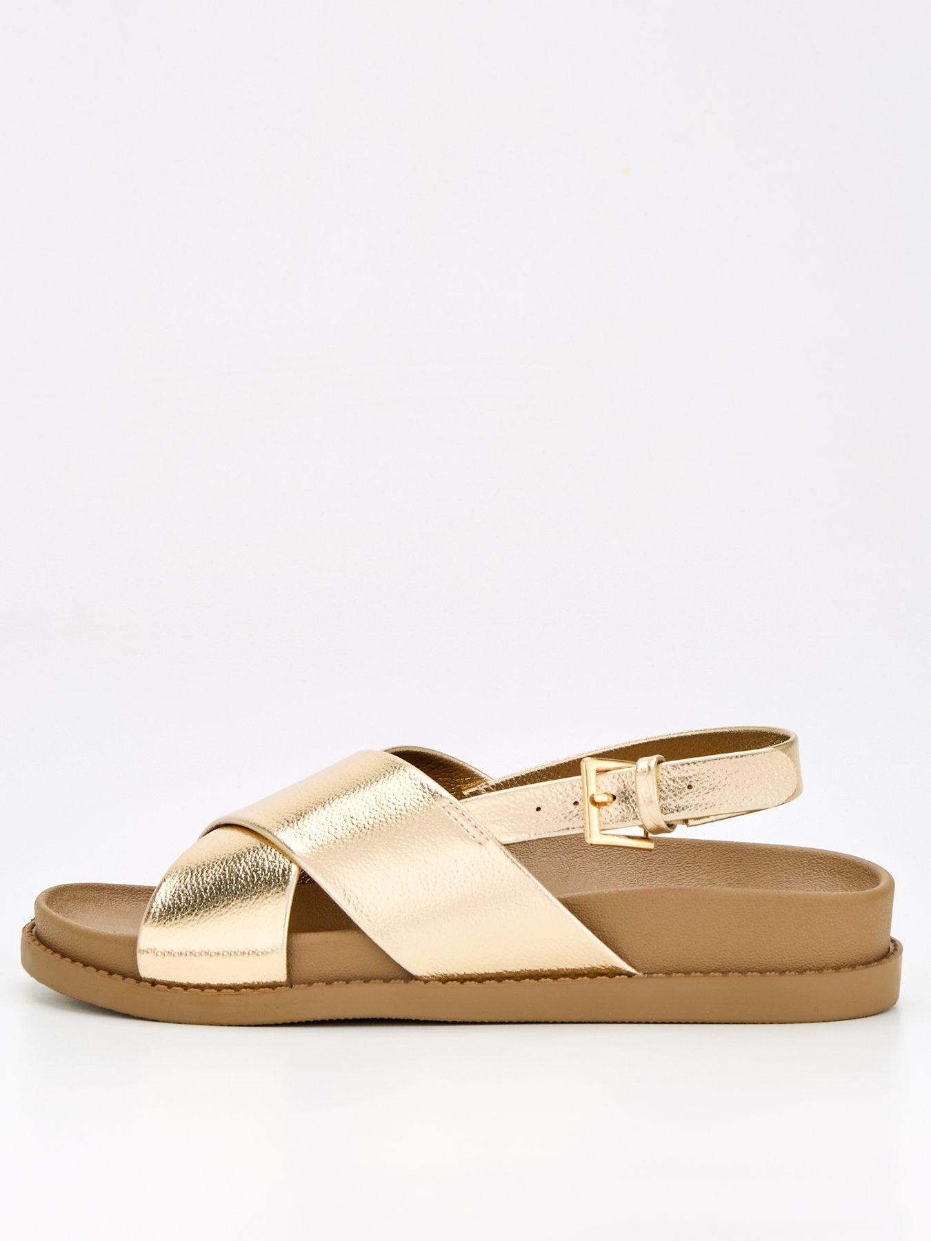 v-by-very-extra-wide-fit-cross-strap-flat-sandal-gold