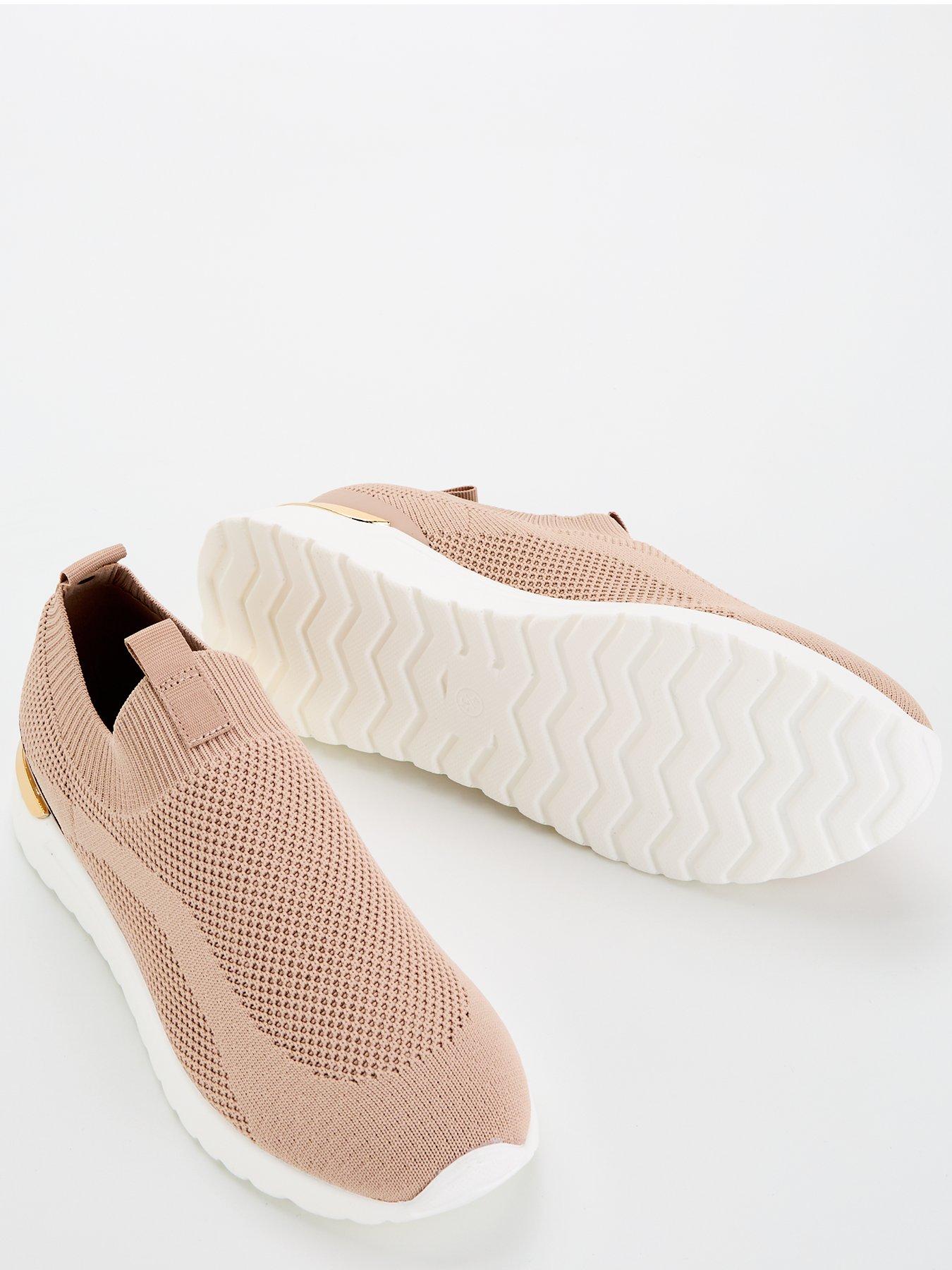 v-by-very-slip-on-knitted-trainer-pinkdetail