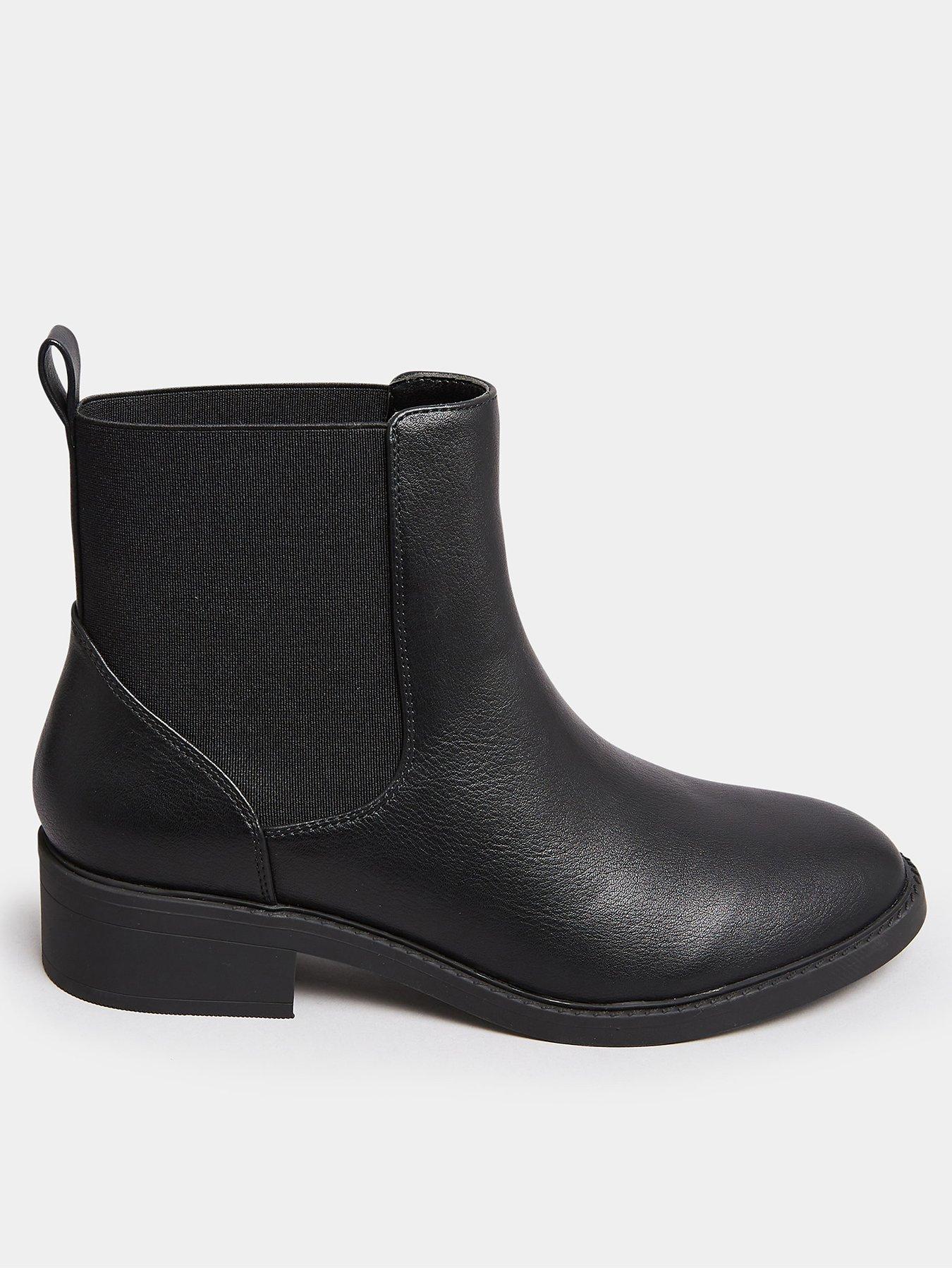 yours-wide-fit-elastic-chelsea-boot-pu-black