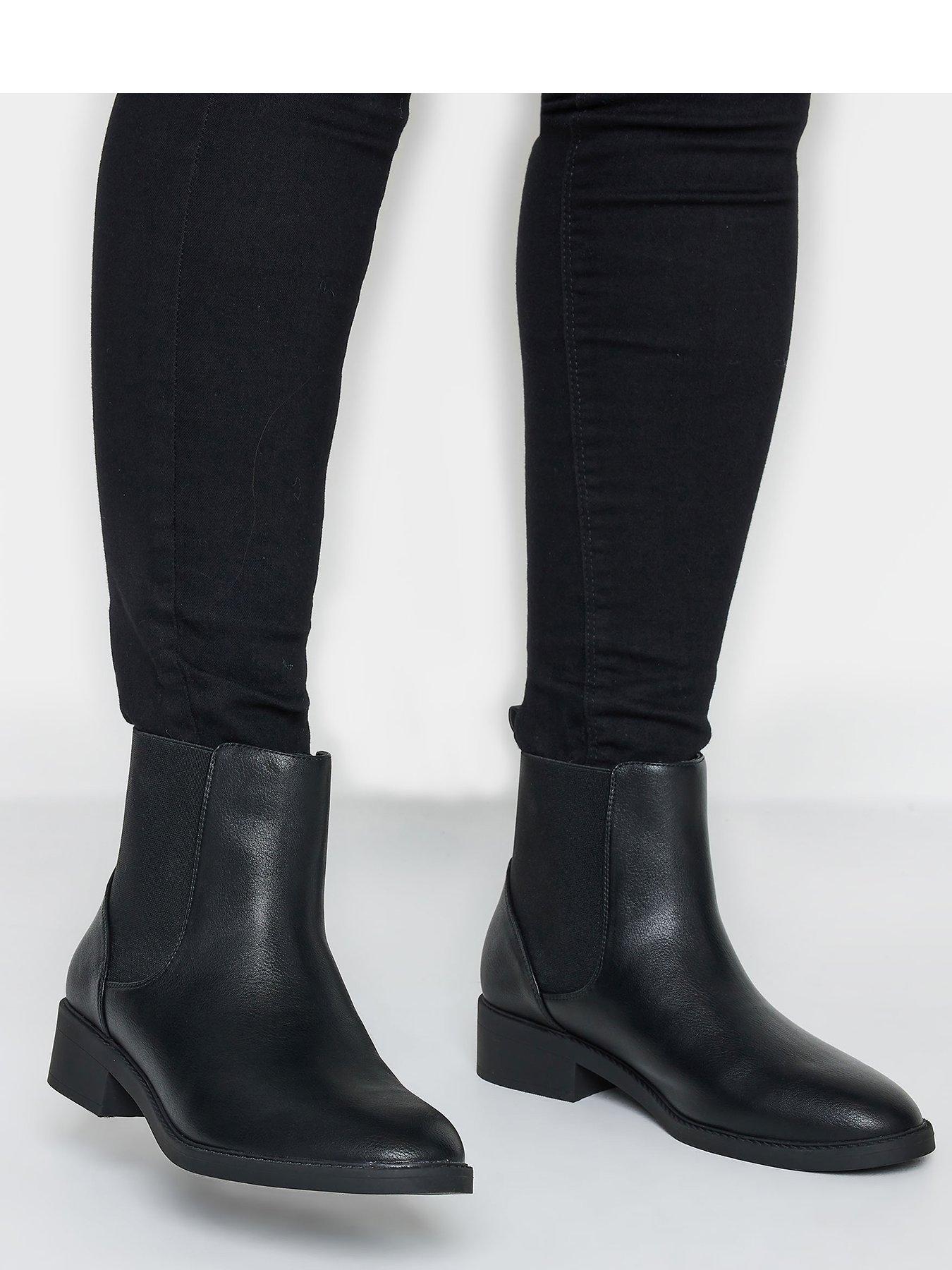 yours-wide-fit-elastic-chelsea-boot-pu-blackstillFront