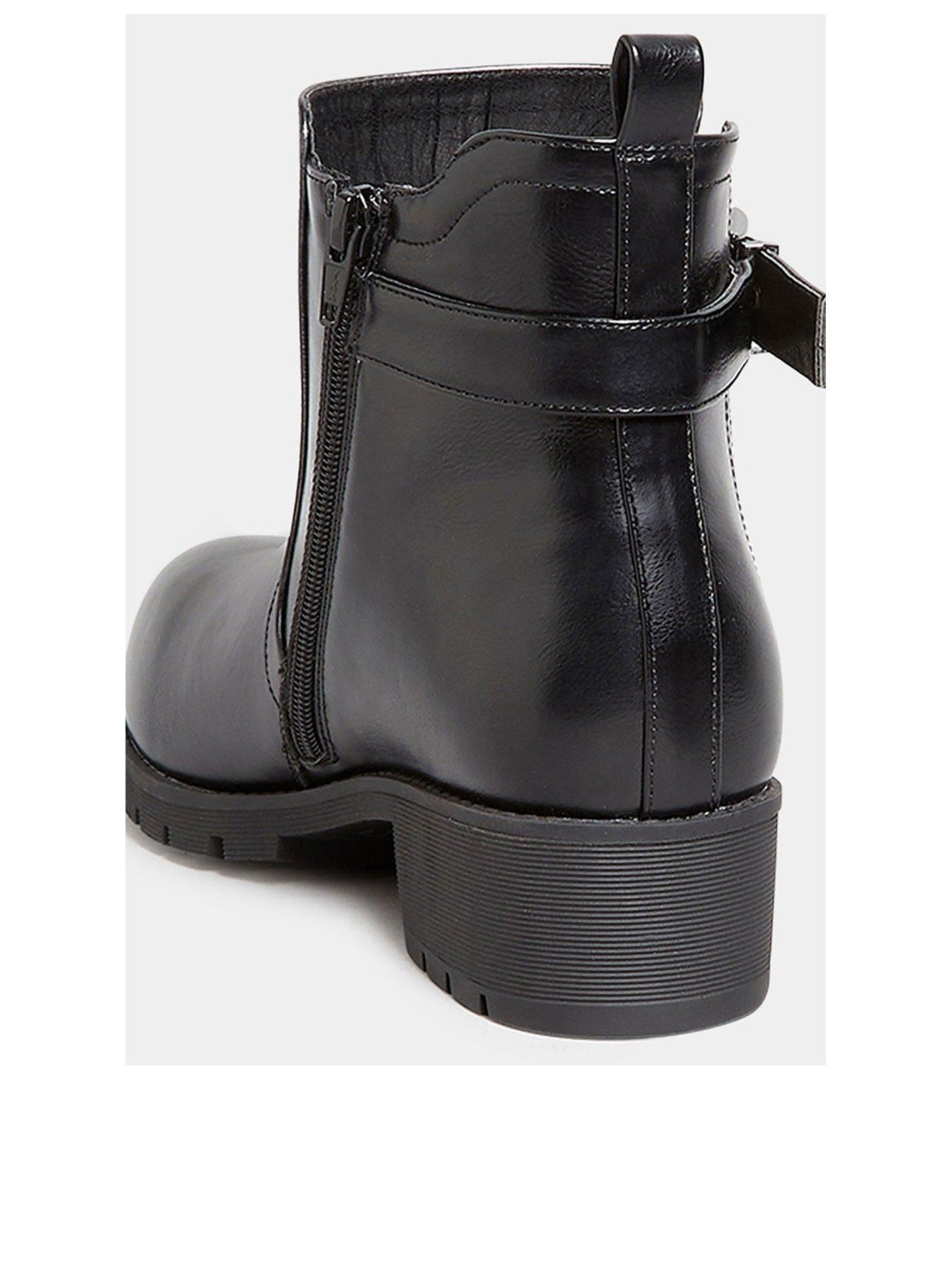 yours-wide-fit-buckle-ankle-boot-blackback