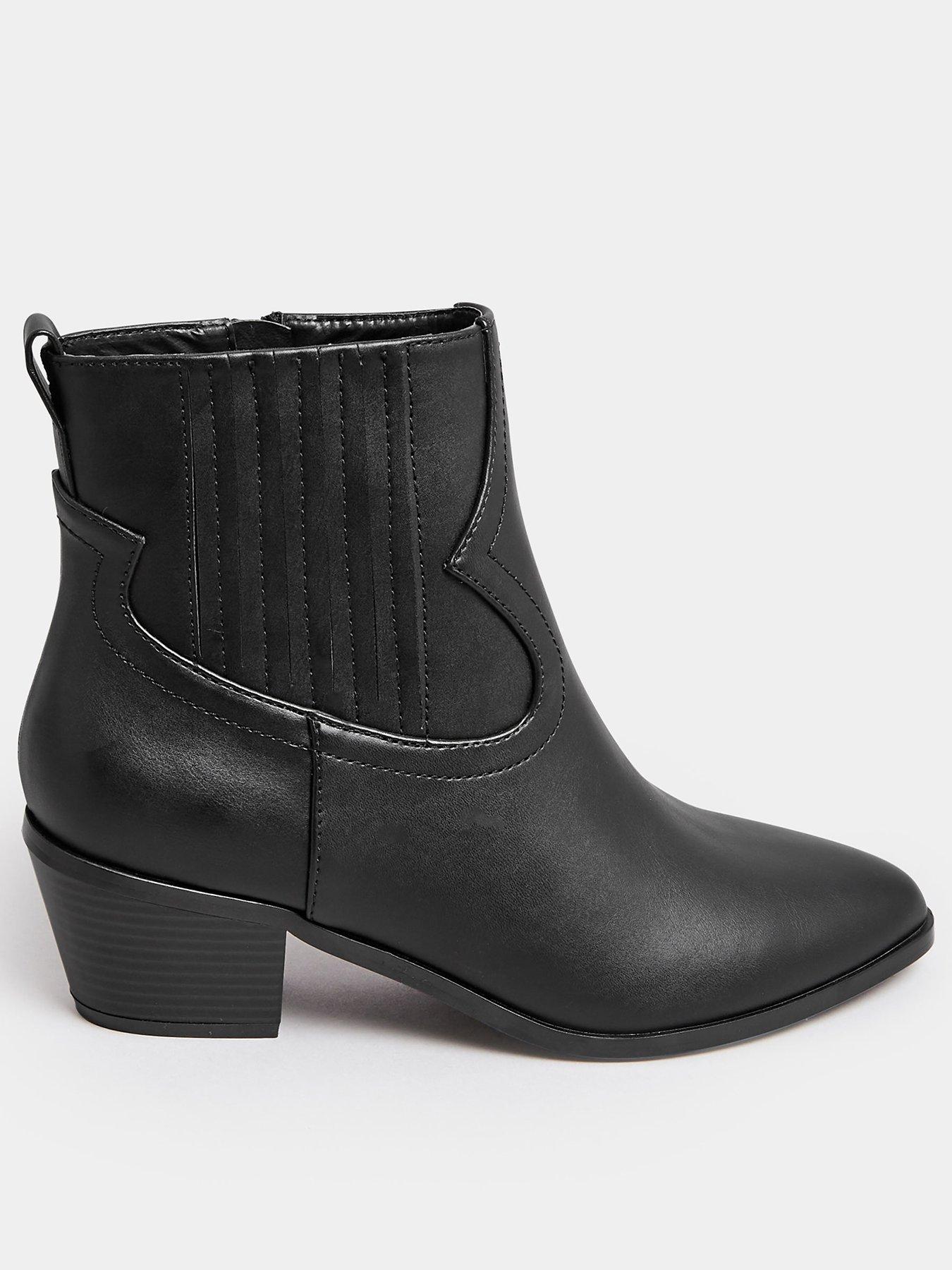 Extra wide fit outlet leather ankle boots