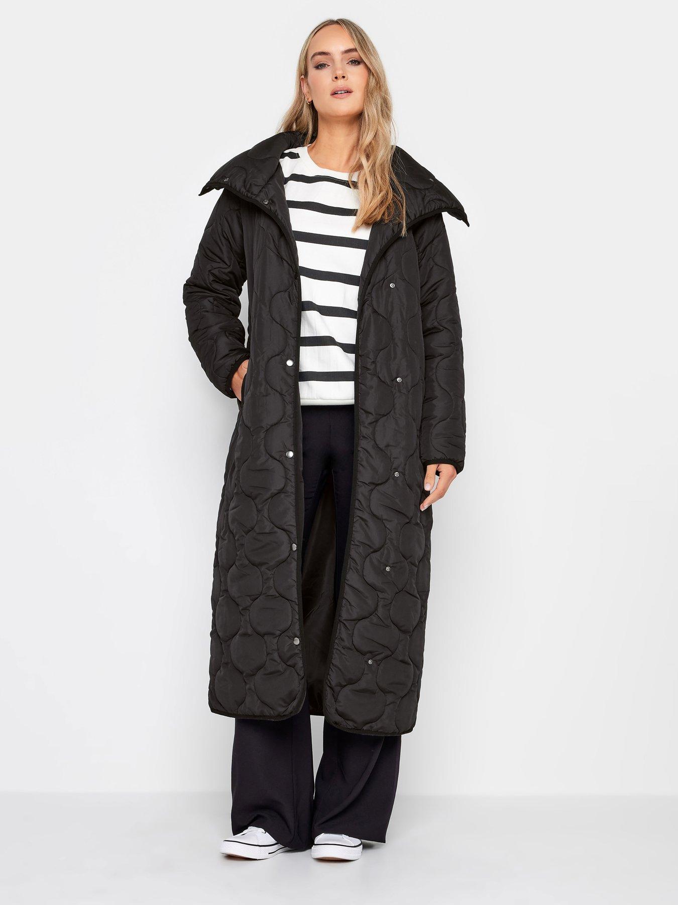 Long Tall Sally Black Onion Quilted Coat