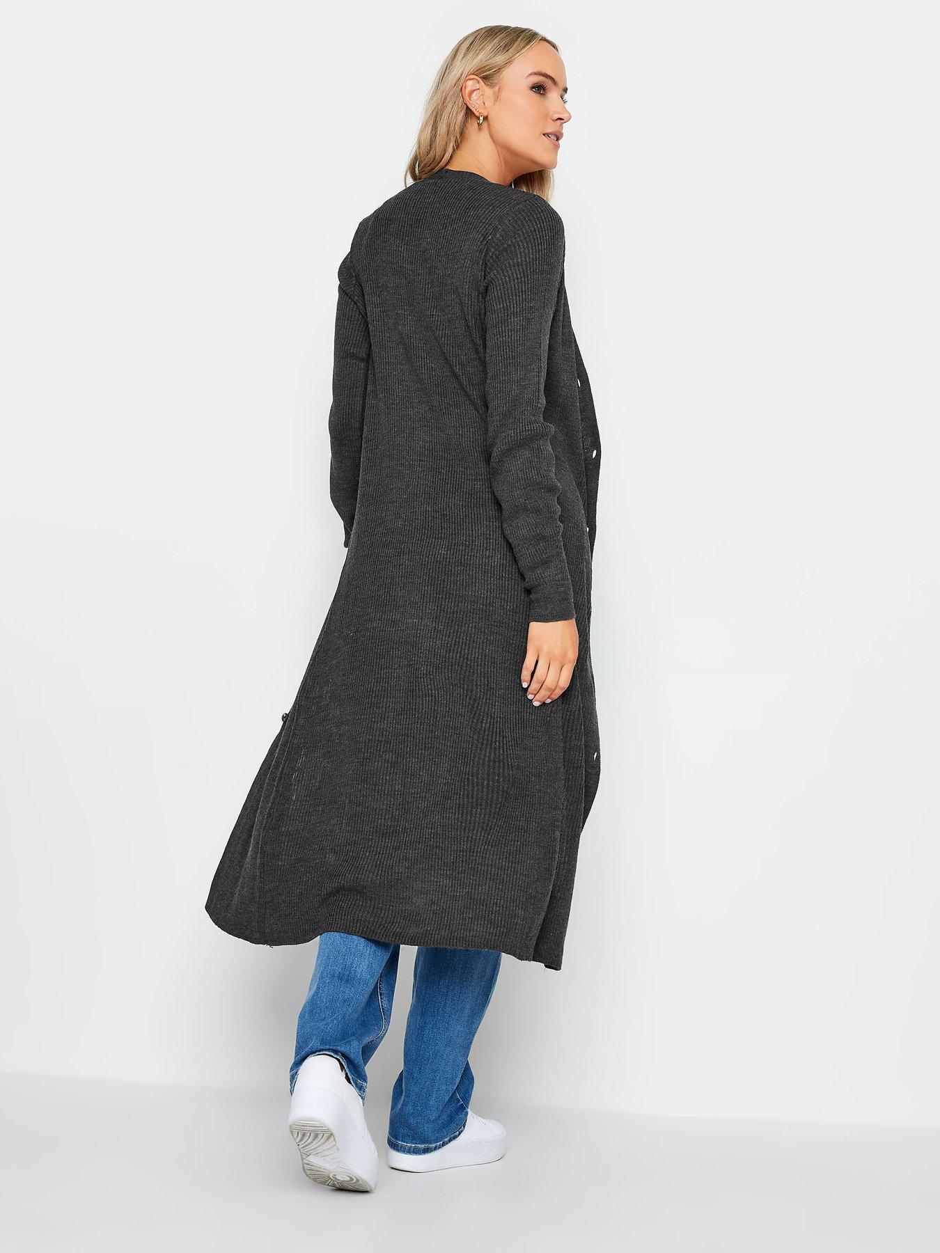 long-tall-sally-long-tall-sally-charcoal-longline-rib-button-cardiganstillFront