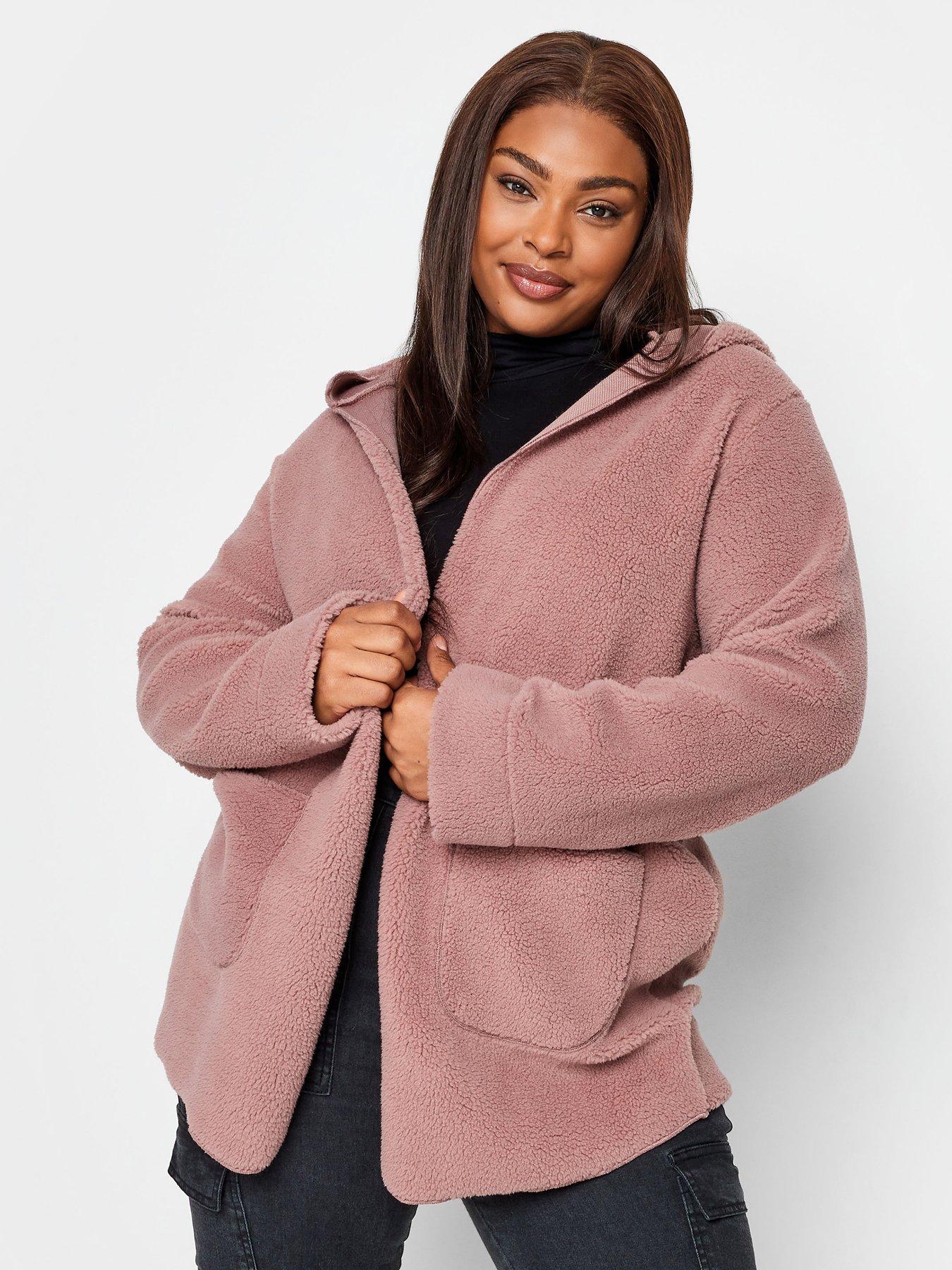 yours-yours-pink-teddy-hooded-jacket