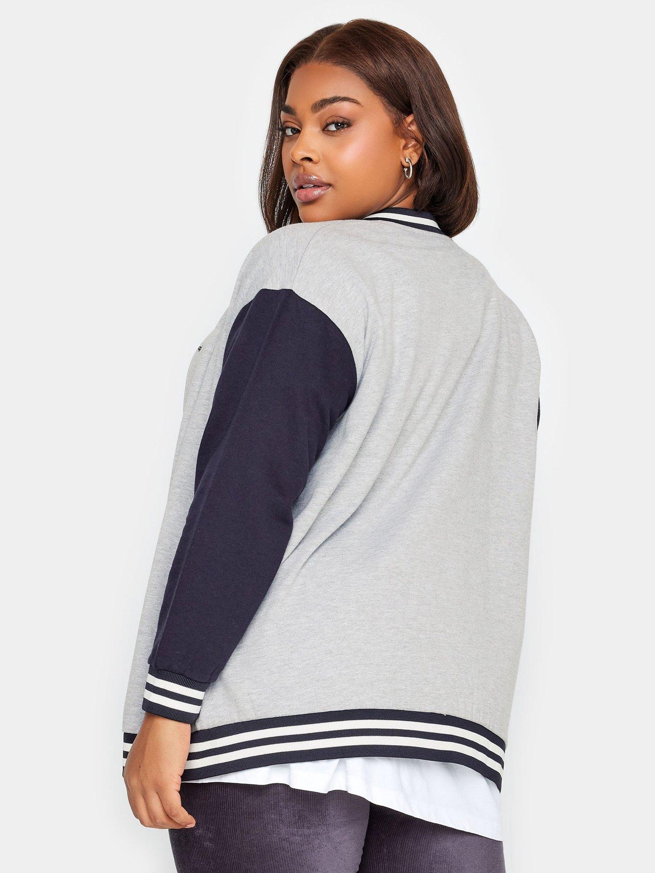 yours-yours-sweat-bomber-jacket-grey-navystillFront