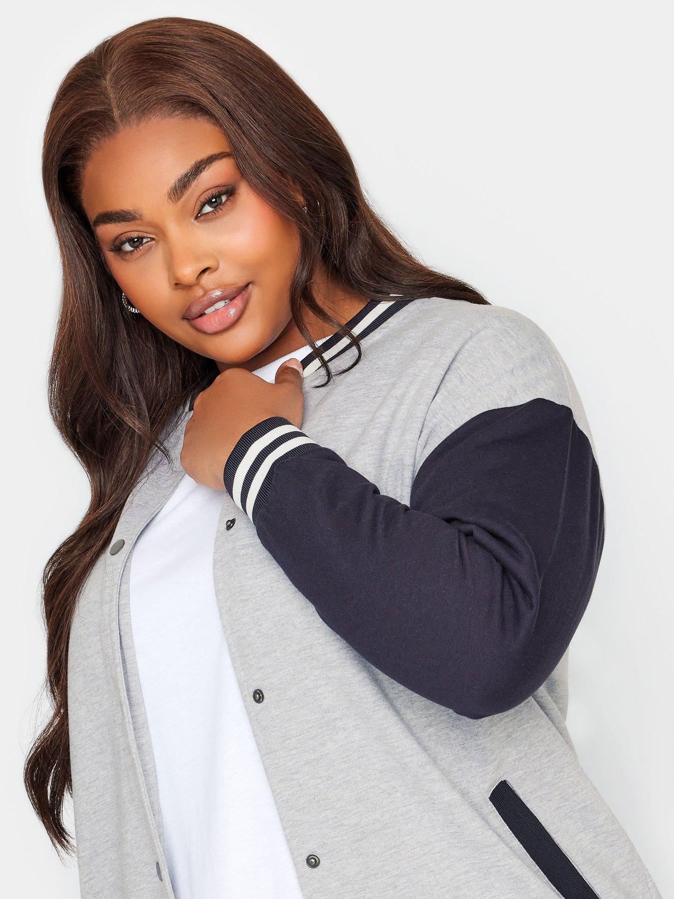 yours-yours-sweat-bomber-jacket-grey-navyoutfit