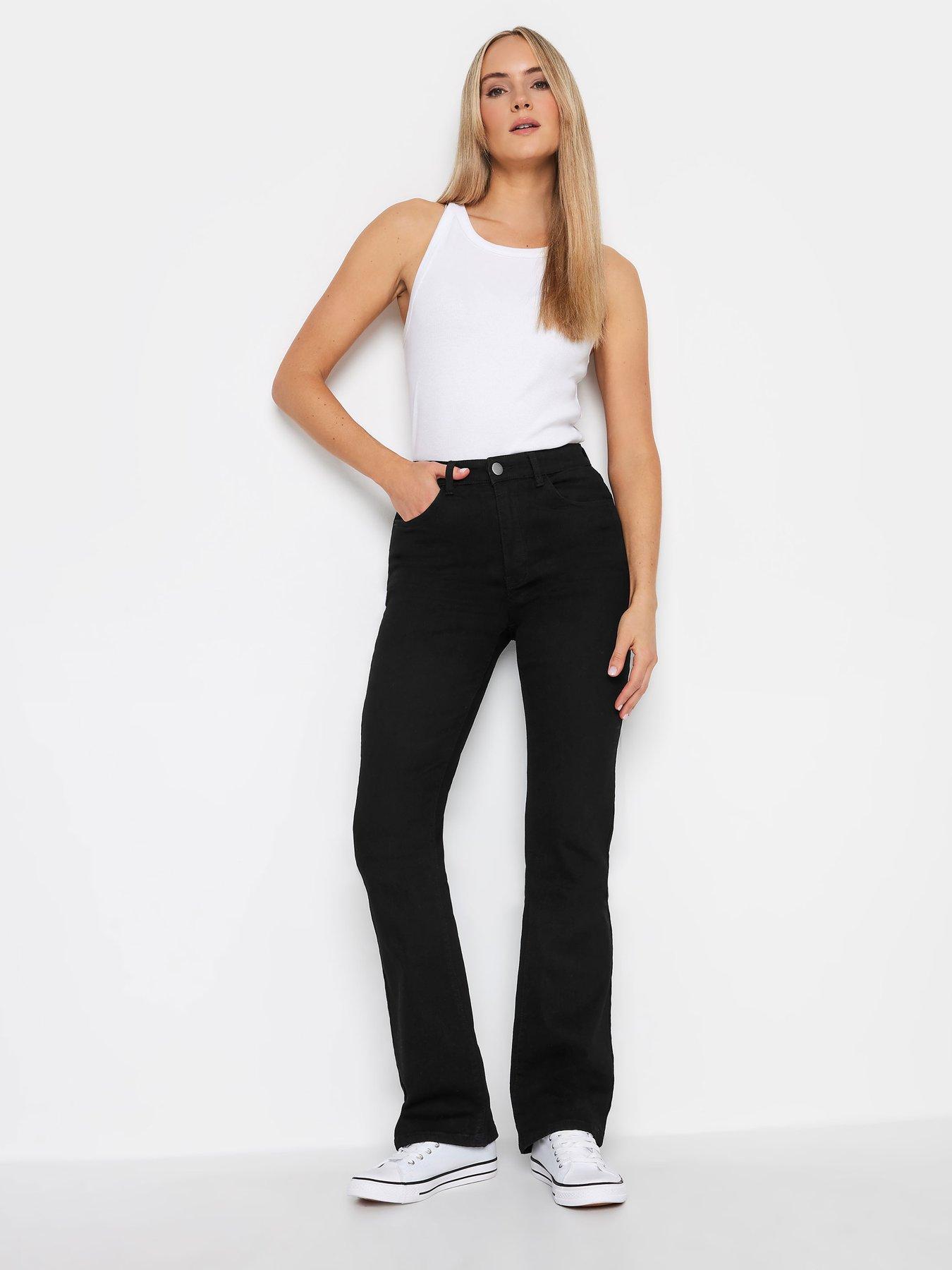 New Look Curves Black Coated Leather-Look Mid Rise Lift & Shape Emilee  Jeggings