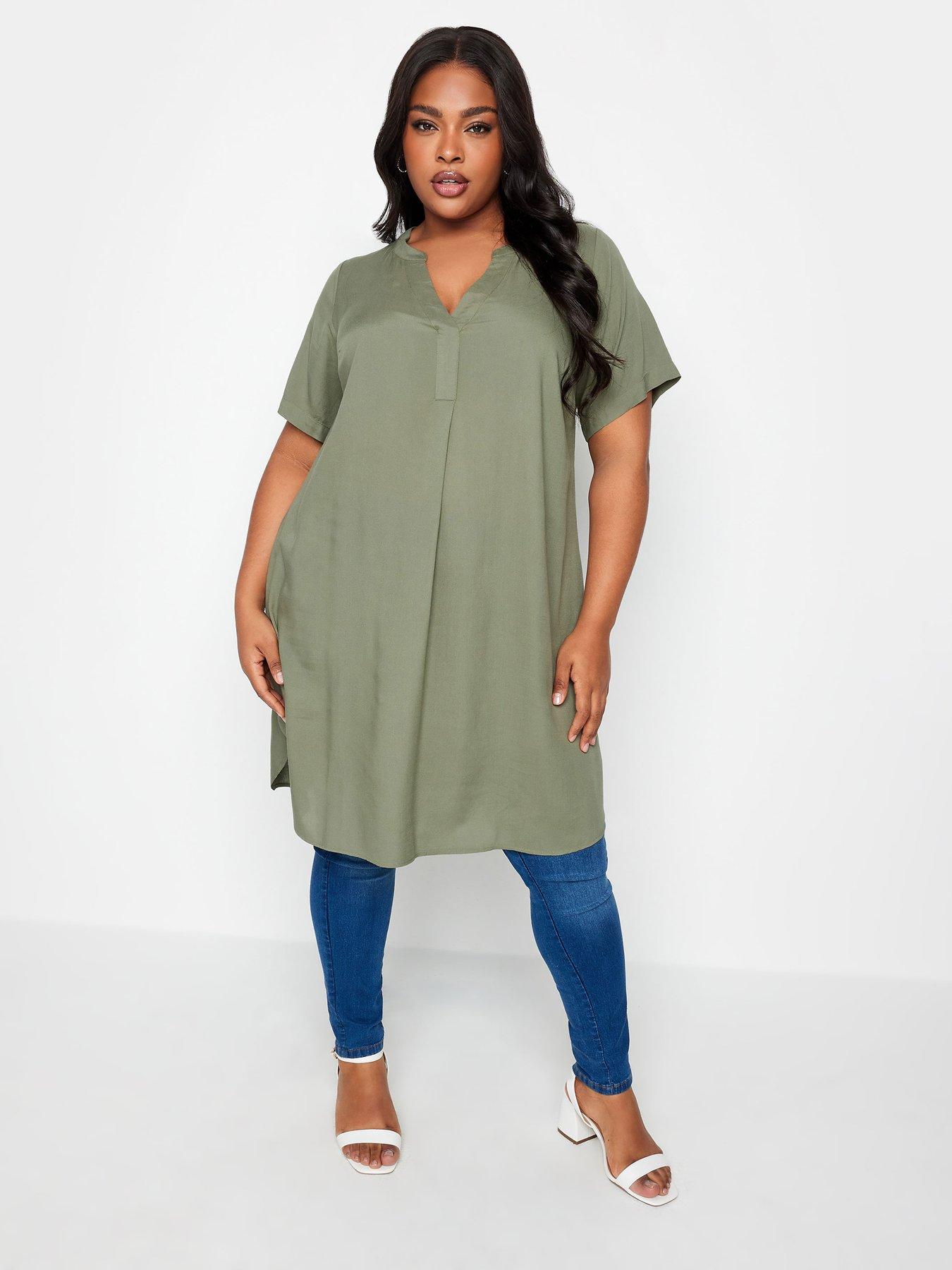 yours-yours-tunic-dress-khaki