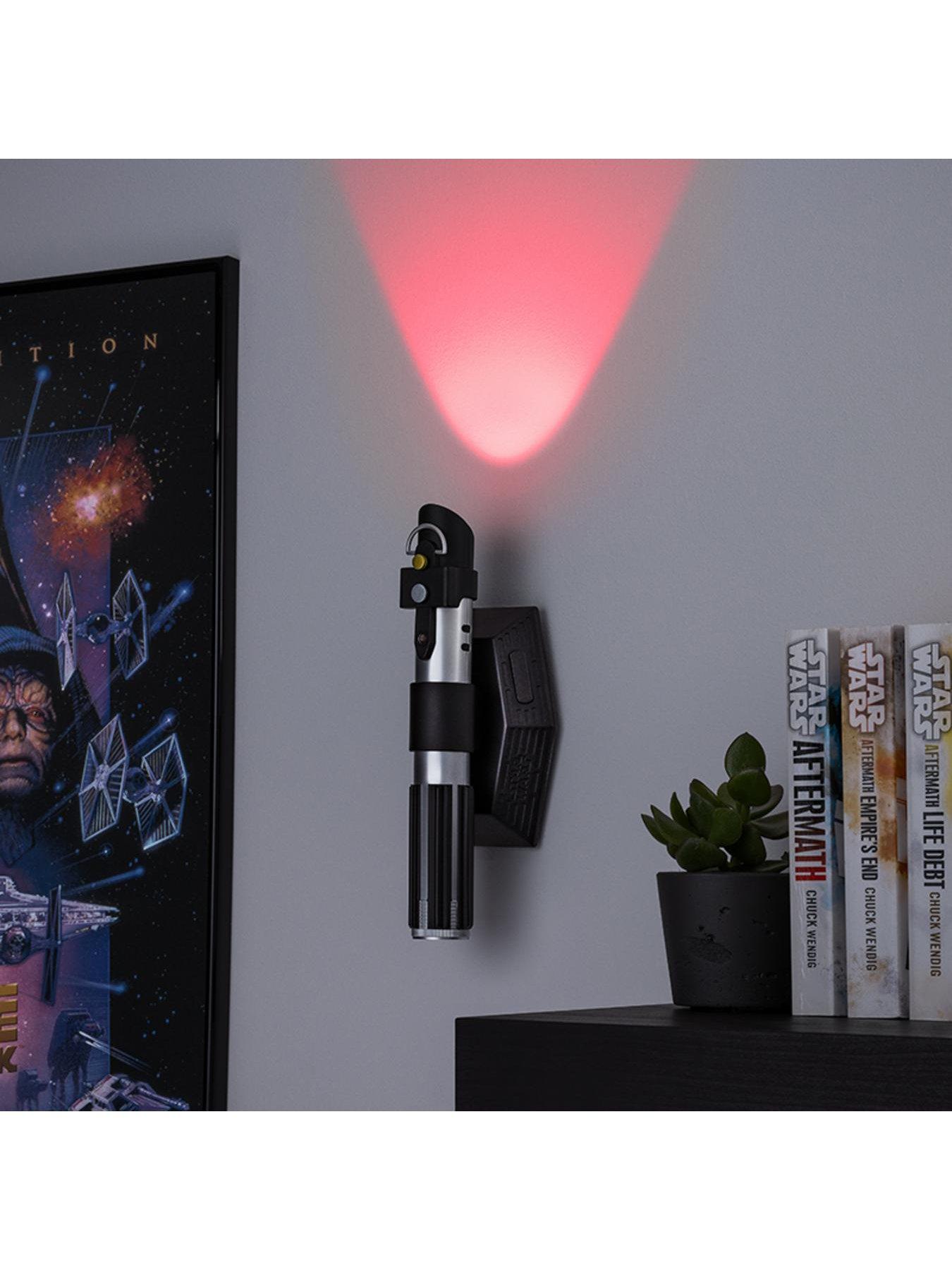 star-wars-lightsaber-uplighter-wall-light-darth-vader-sith-red-beam-officially-licensed-star-wars-with-sounds-and-night-light-modestillFront