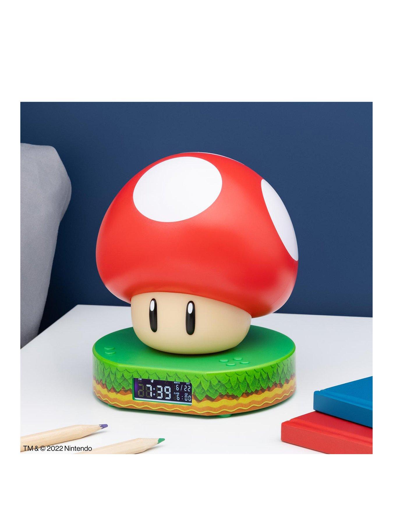 super-mario-toad-super-red-mushroom-digital-alarm-clock-officially-licensed-nintendo-movie-merchandise-with-power-up-sounds-kids-alarm-clock