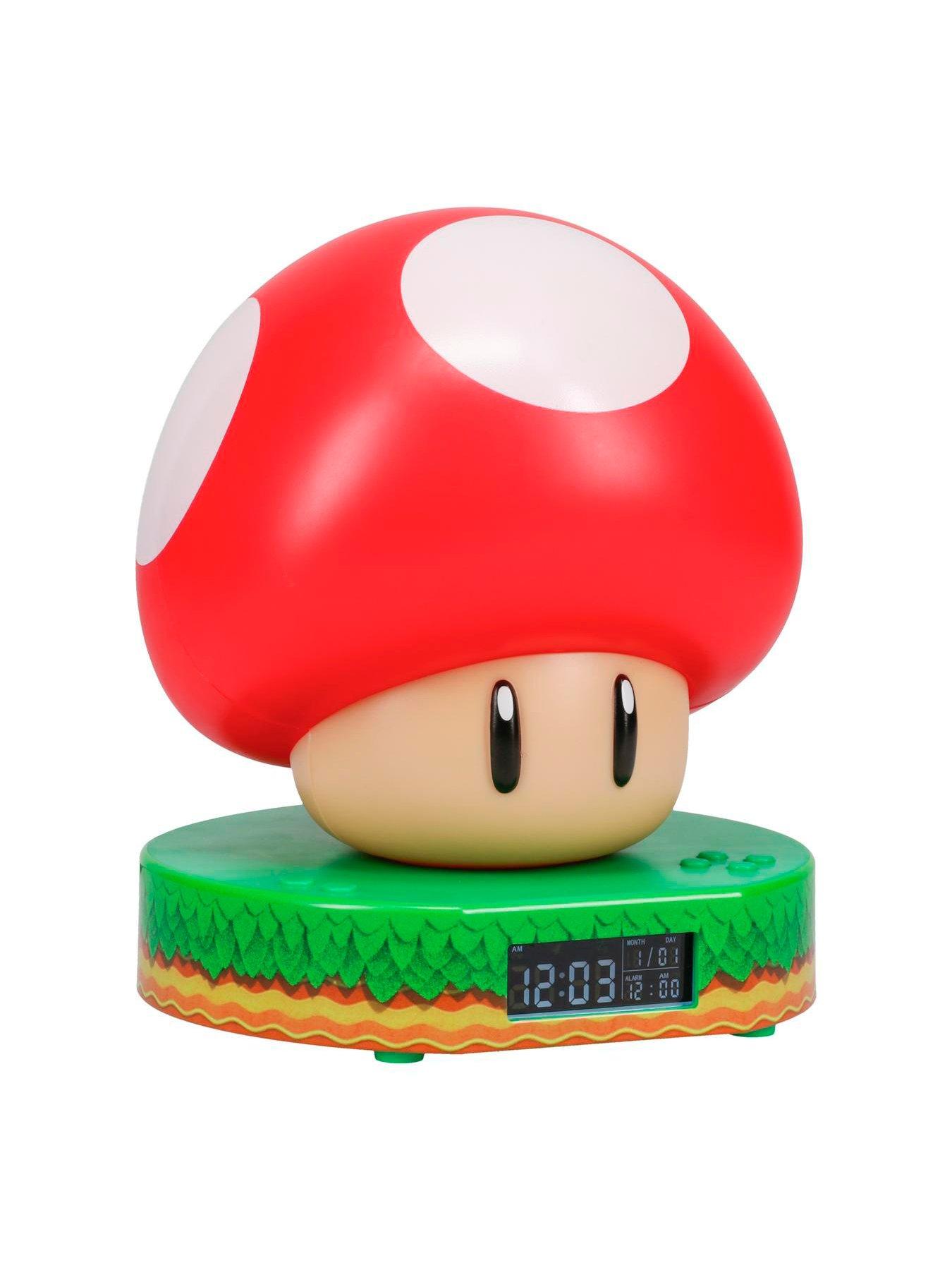 super-mario-toad-super-red-mushroom-digital-alarm-clock-officially-licensed-nintendo-movie-merchandise-with-power-up-sounds-kids-alarm-clockoutfit