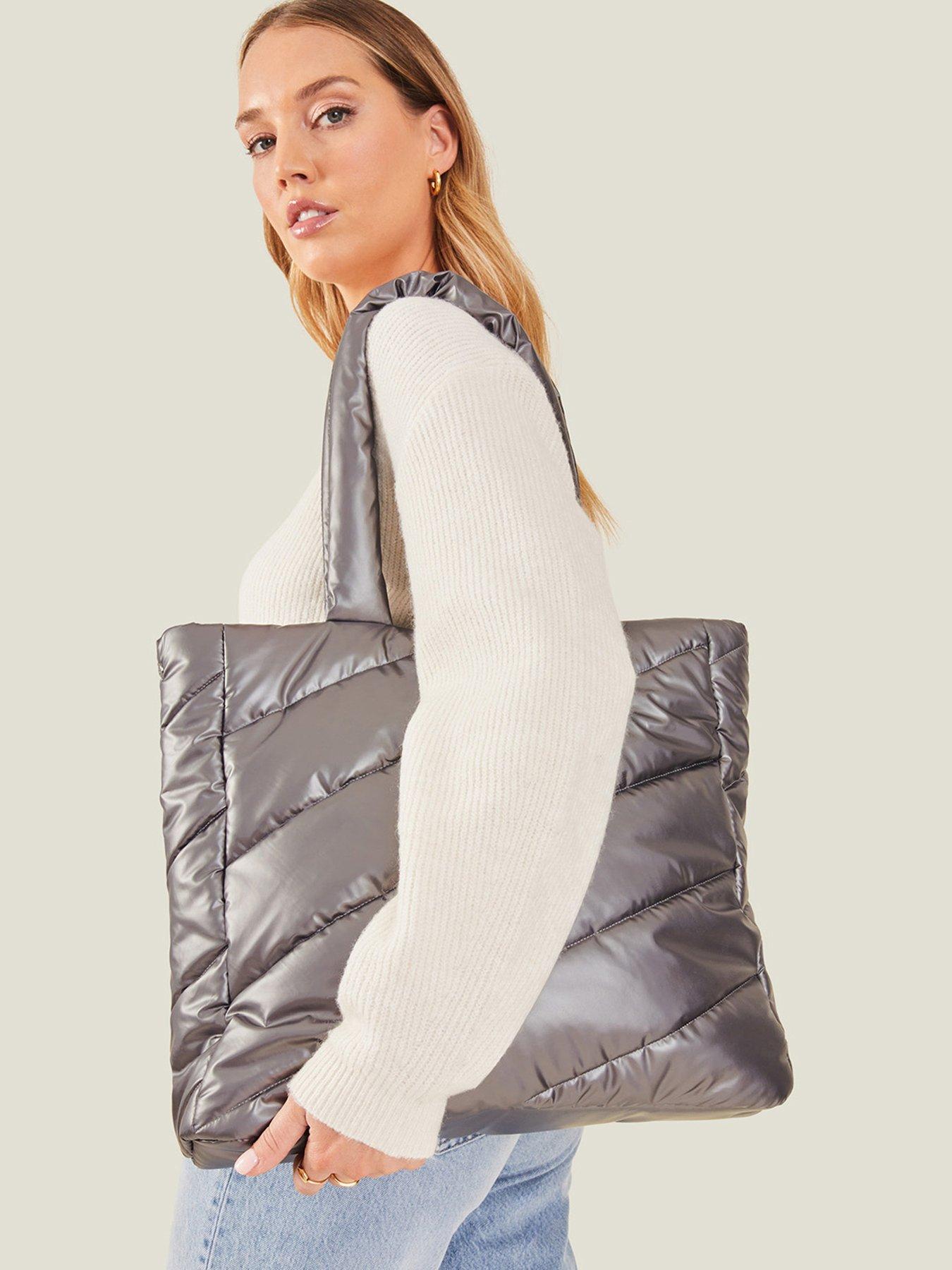Metallic tote on sale