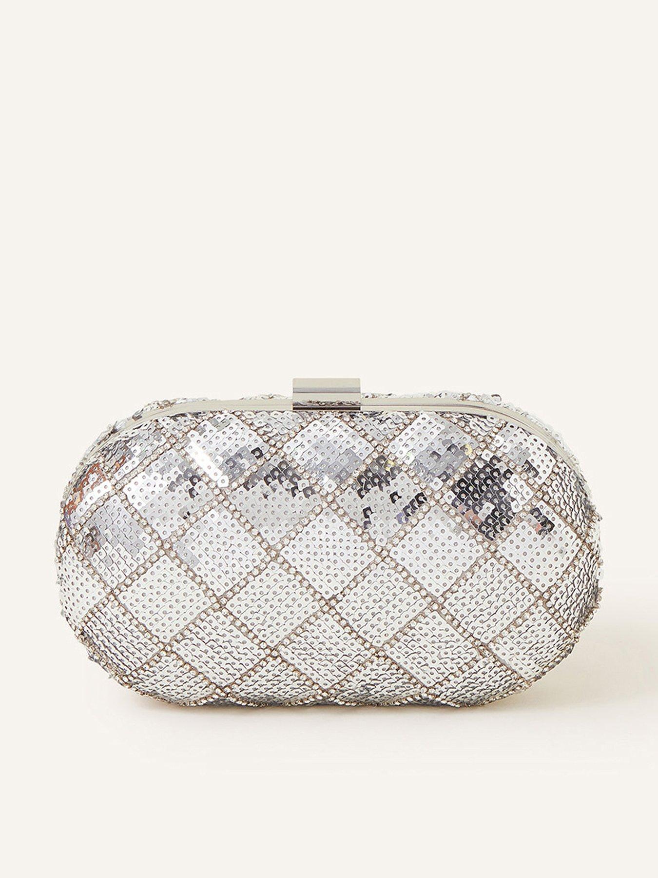 Silver clutch best sale bag ireland