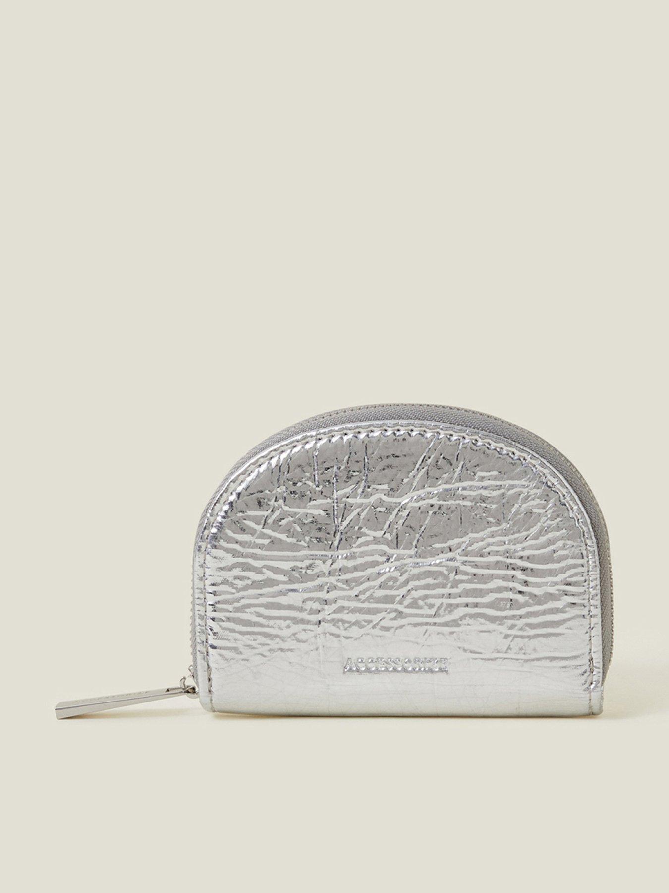 Image 1 of 3 of Accessorize Metallic Crescent Coin Purse