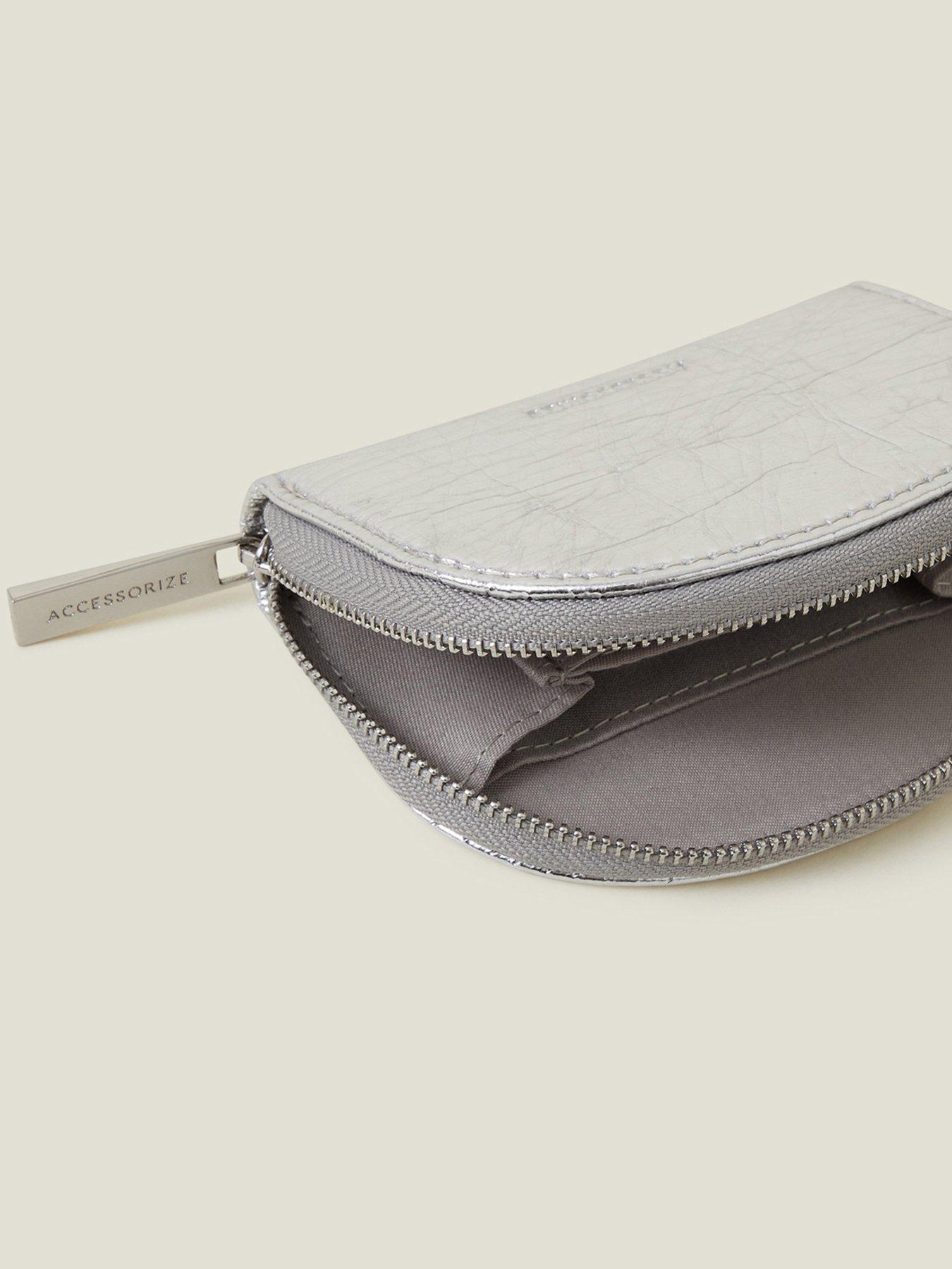 Image 3 of 3 of Accessorize Metallic Crescent Coin Purse