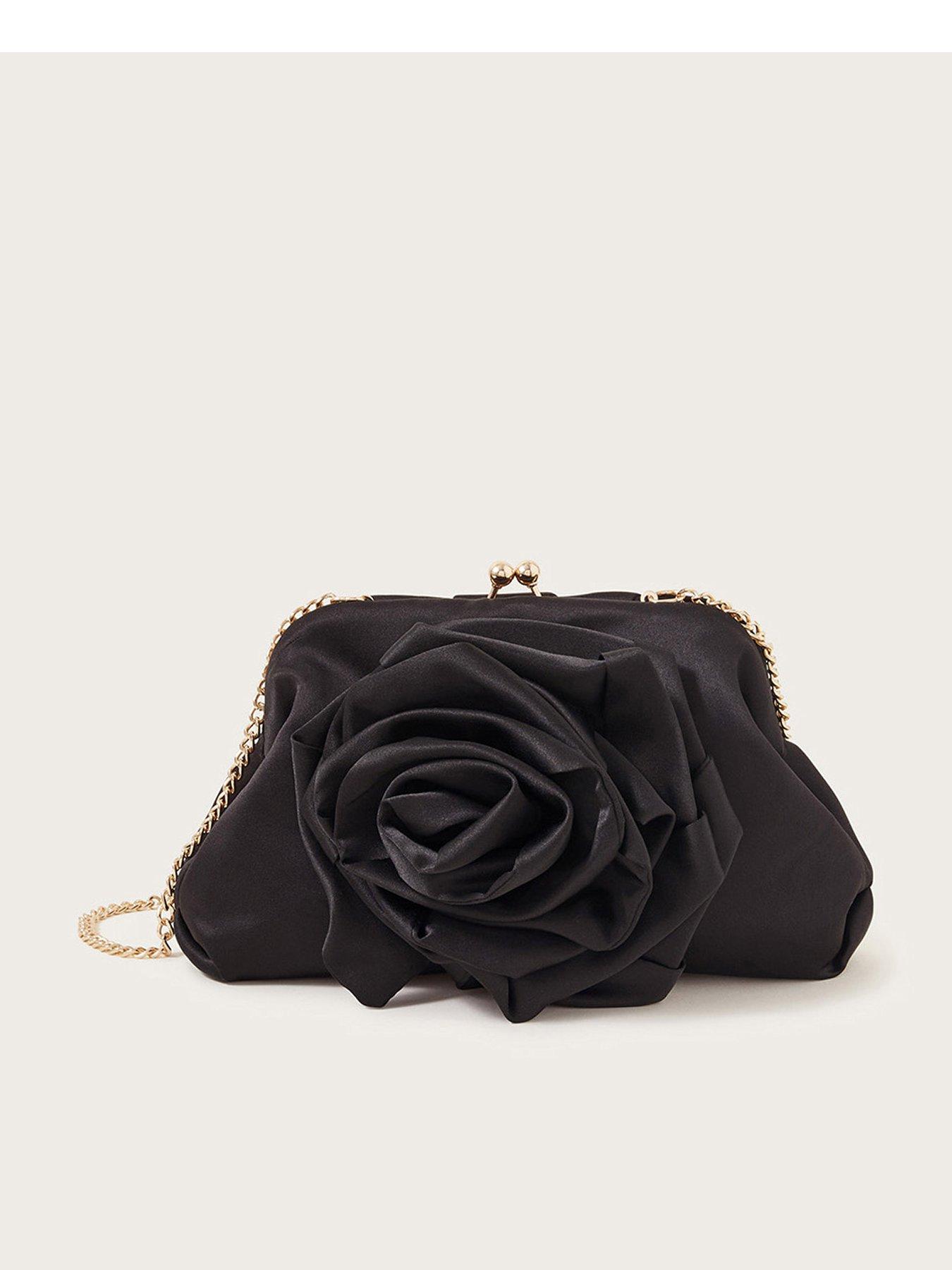 Image 1 of 3 of Monsoon Satin Corsage Pouch Bag