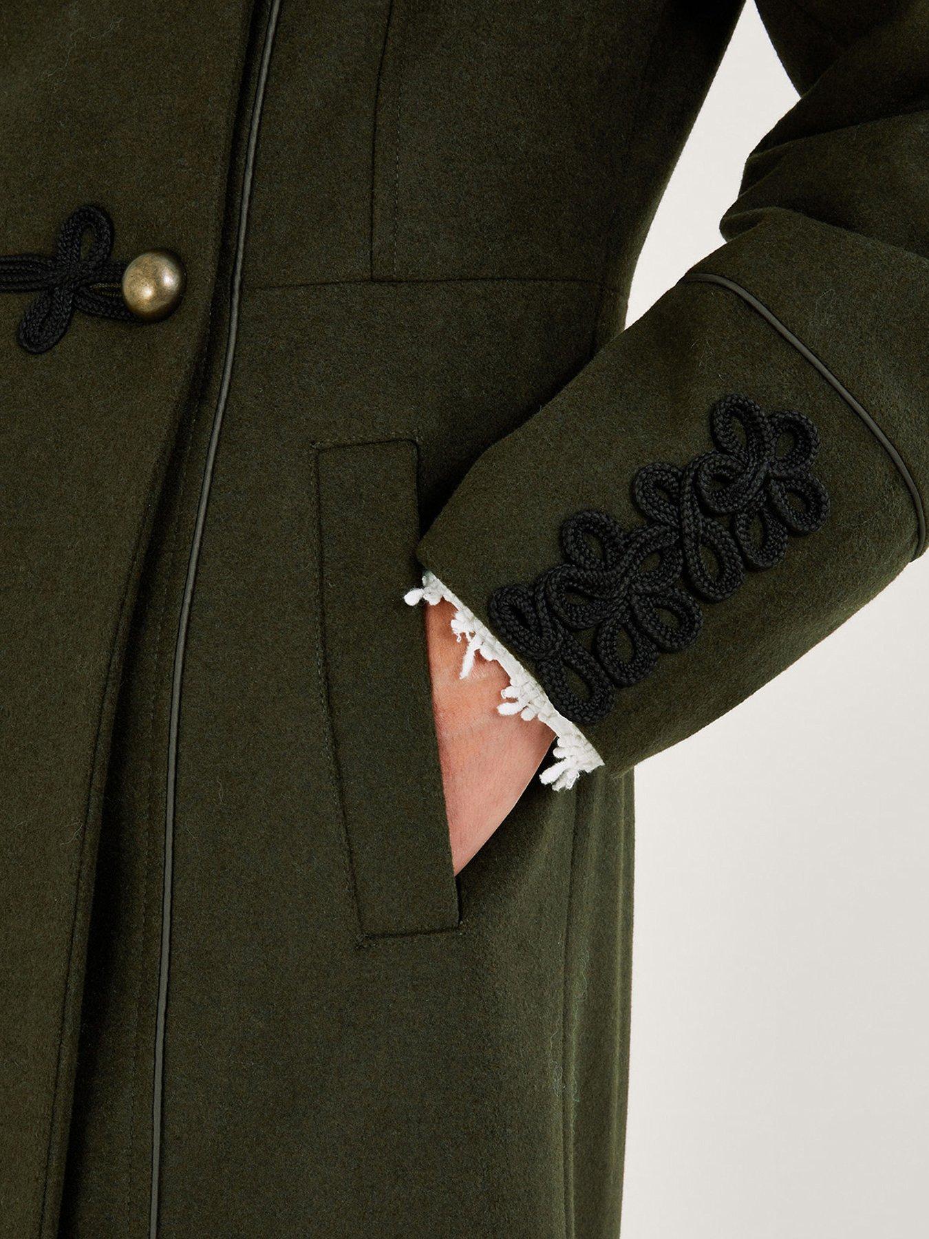 Image 5 of 5 of Monsoon Mya Military Coat - Green