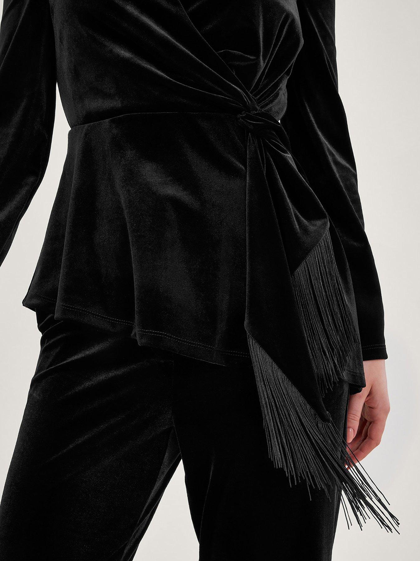 monsoon-flossie-velvet-fringe-top-blackdetail