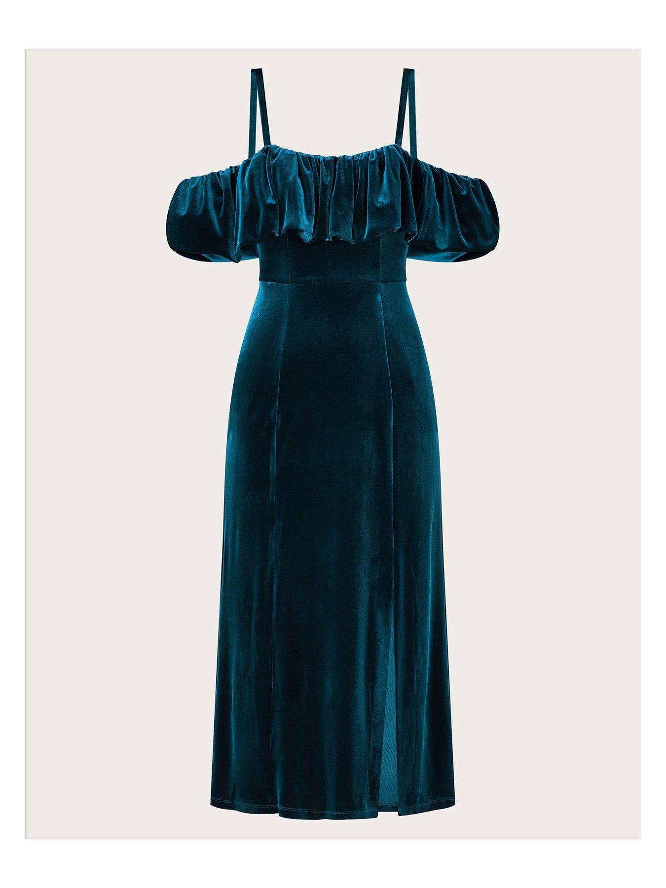 monsoon-agatha-velvet-bardot-dress-blueback