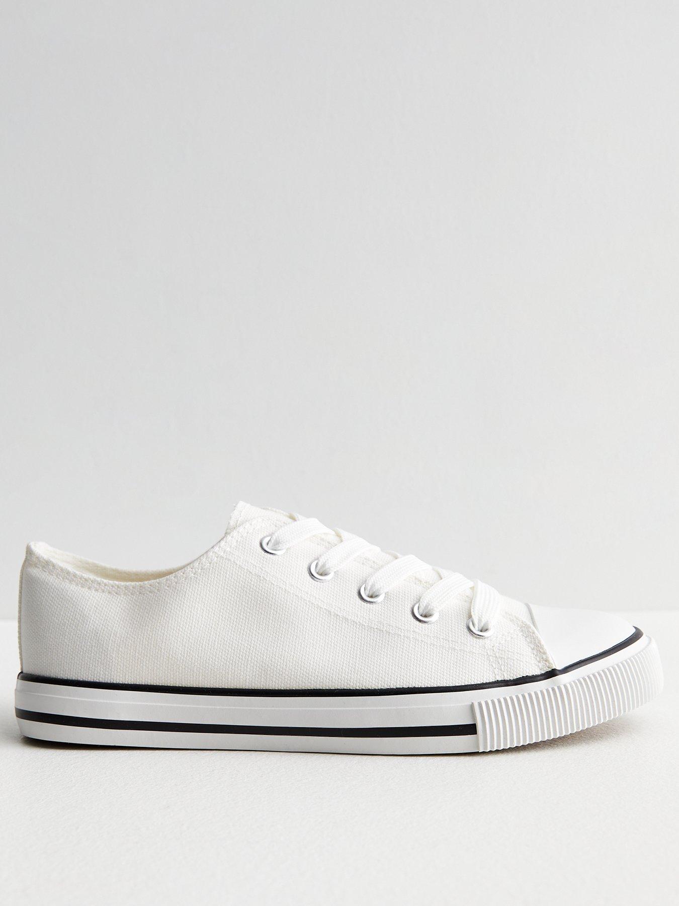 new-look-white-canvas-lace-up-trainers